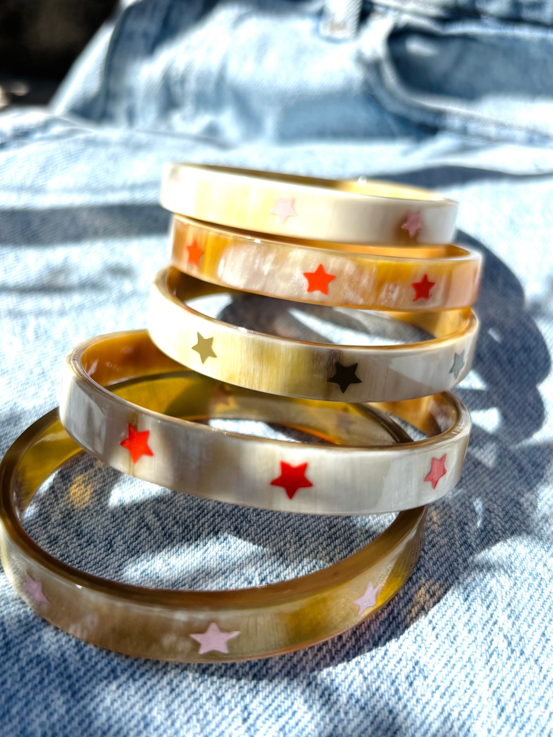 Bracelet en corne ÉTOILE