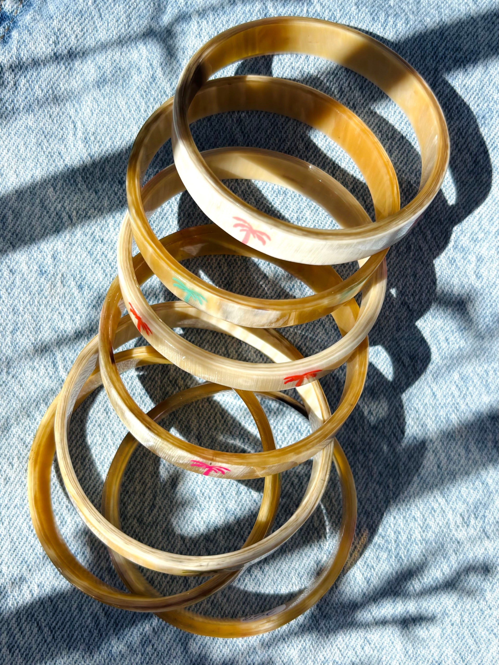 Bracelet en corne PALMIER