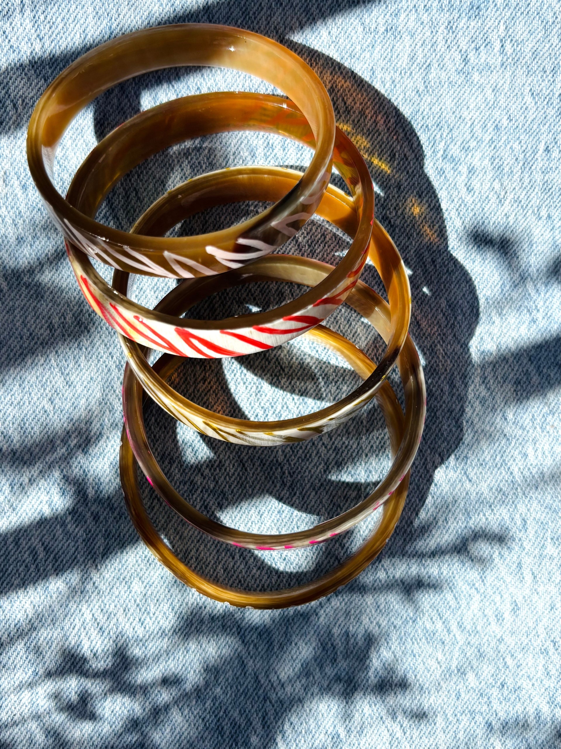 Bracelet en corne ZEBRE