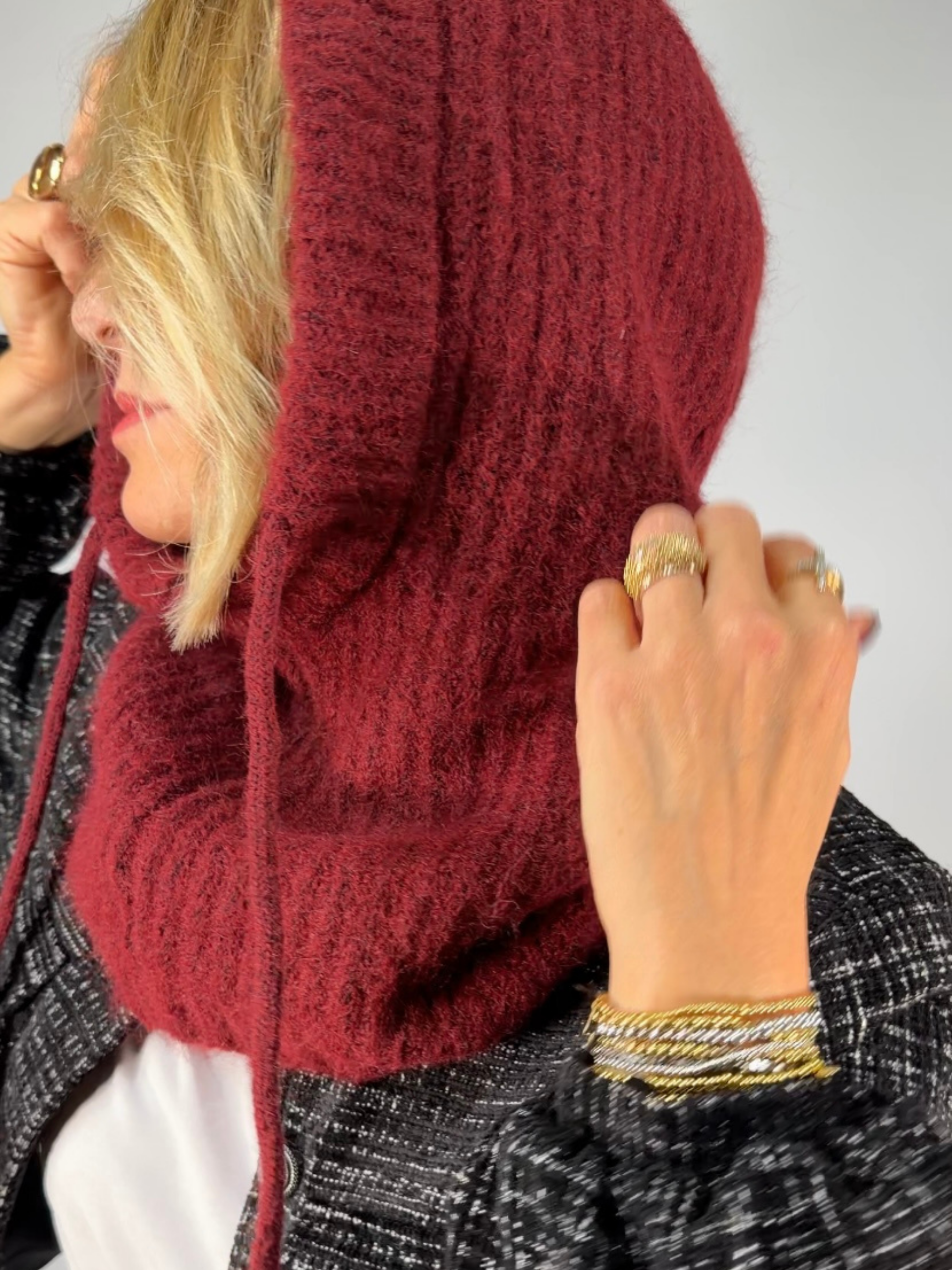 Cagoule CLARISSE bordeaux