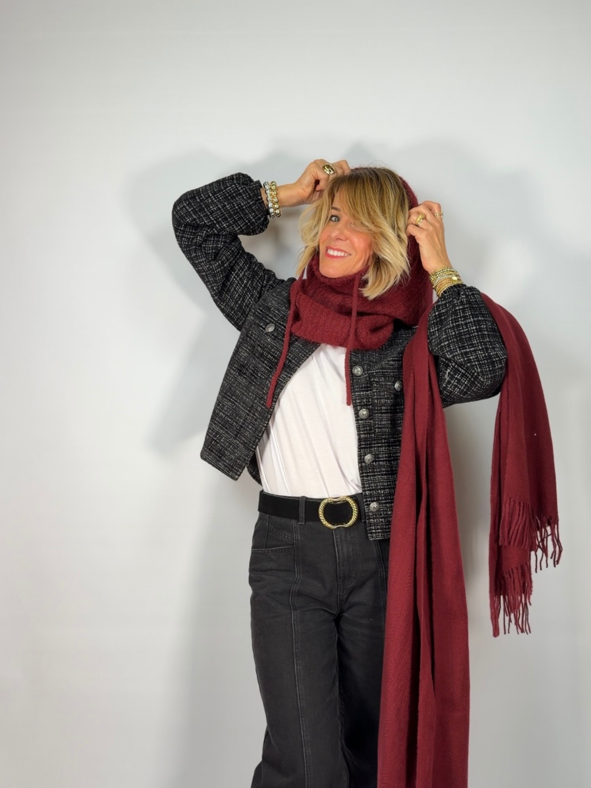 Cagoule CLARISSE bordeaux