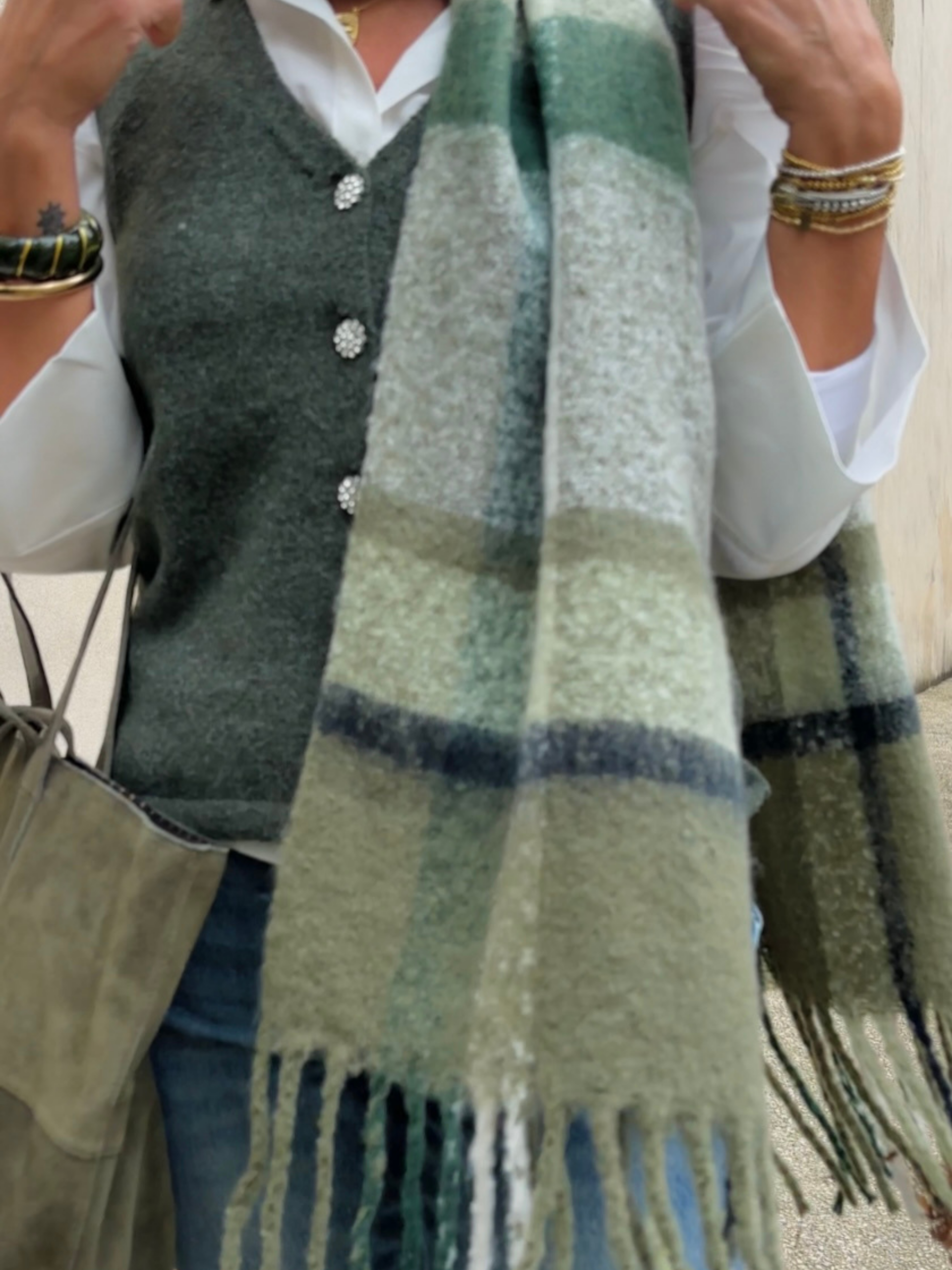 Écharpe LILIANE Verte