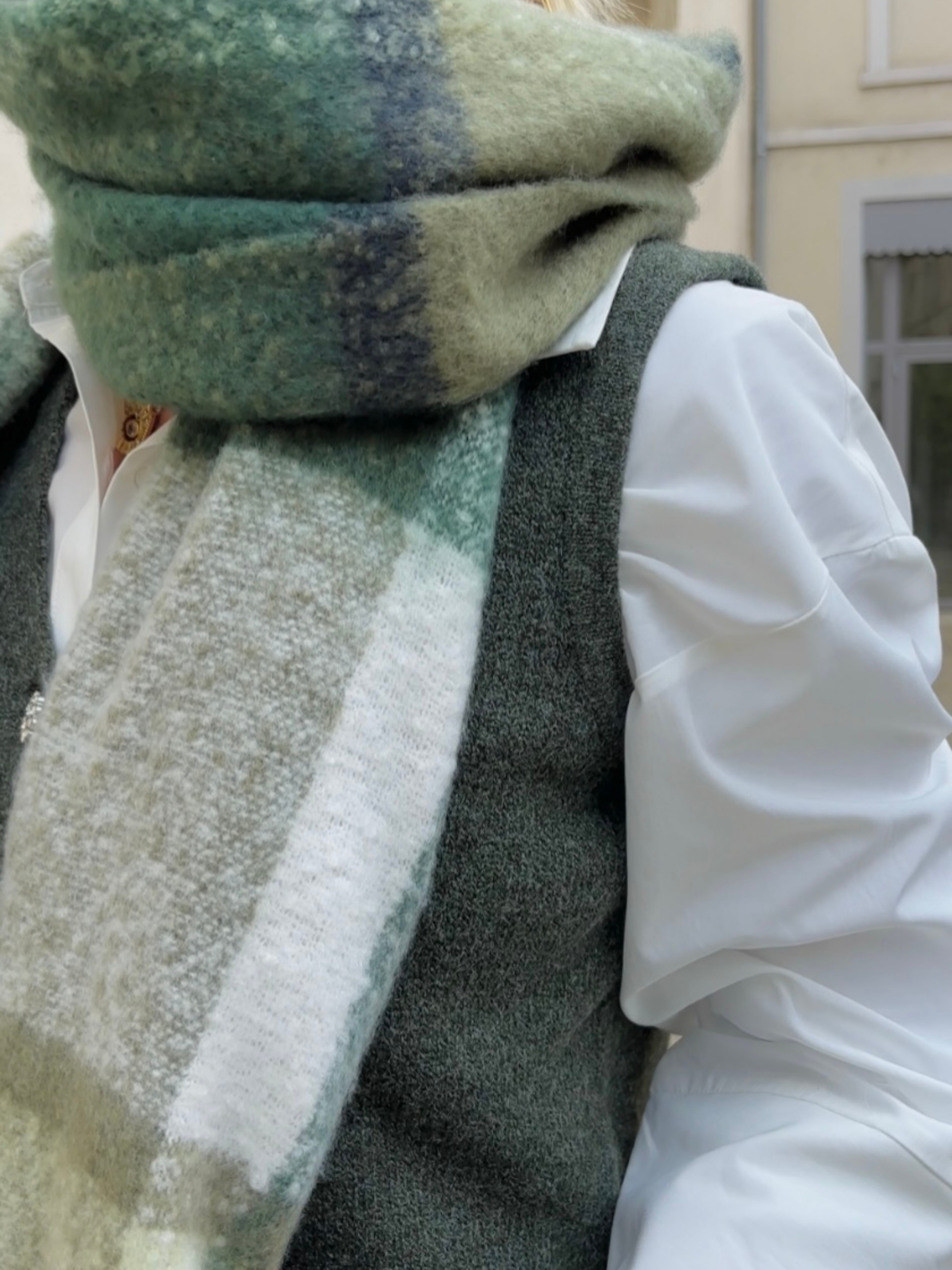 Écharpe LILIANE Verte