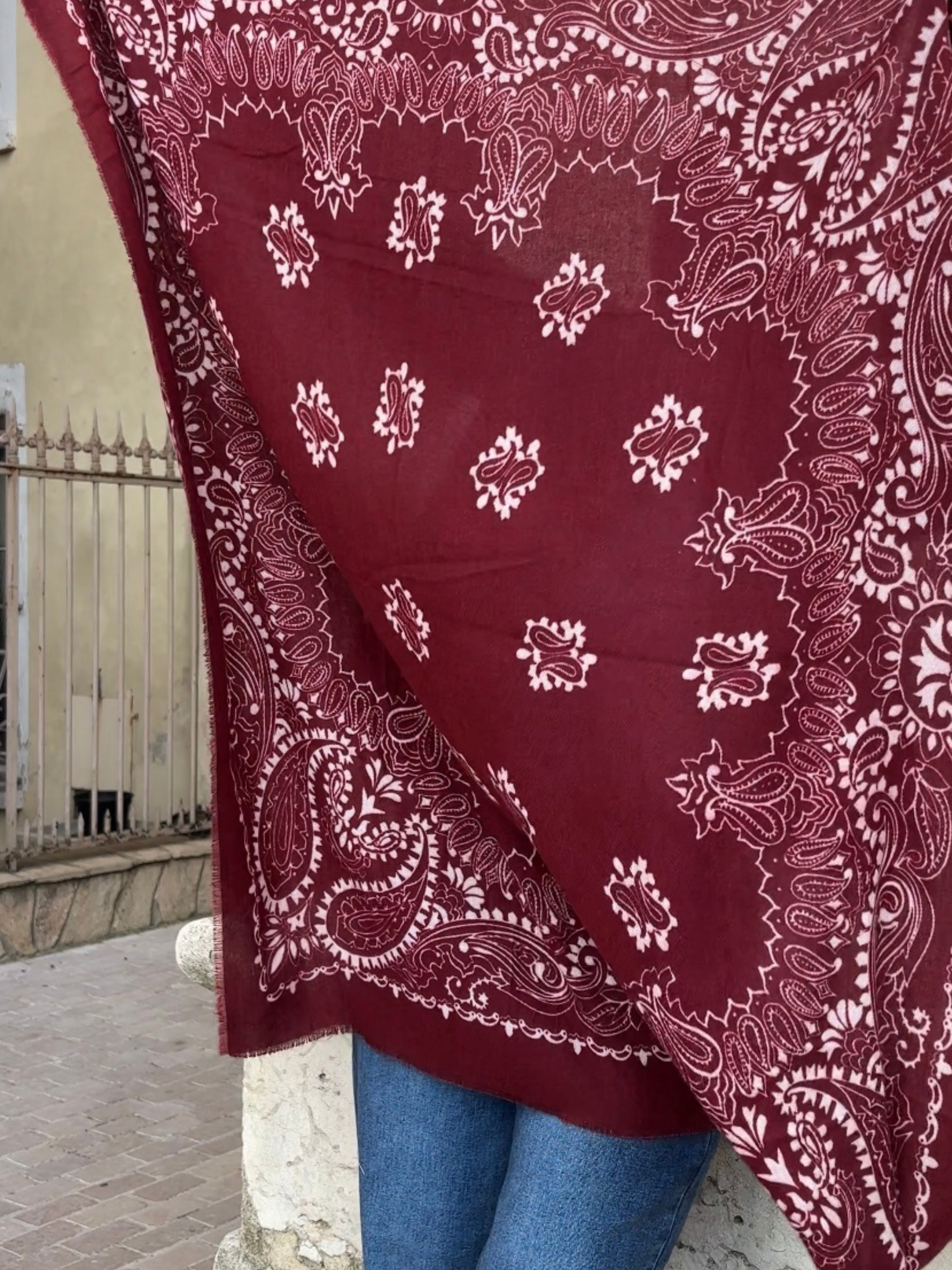 Foulard CAMILLE Bordeaux