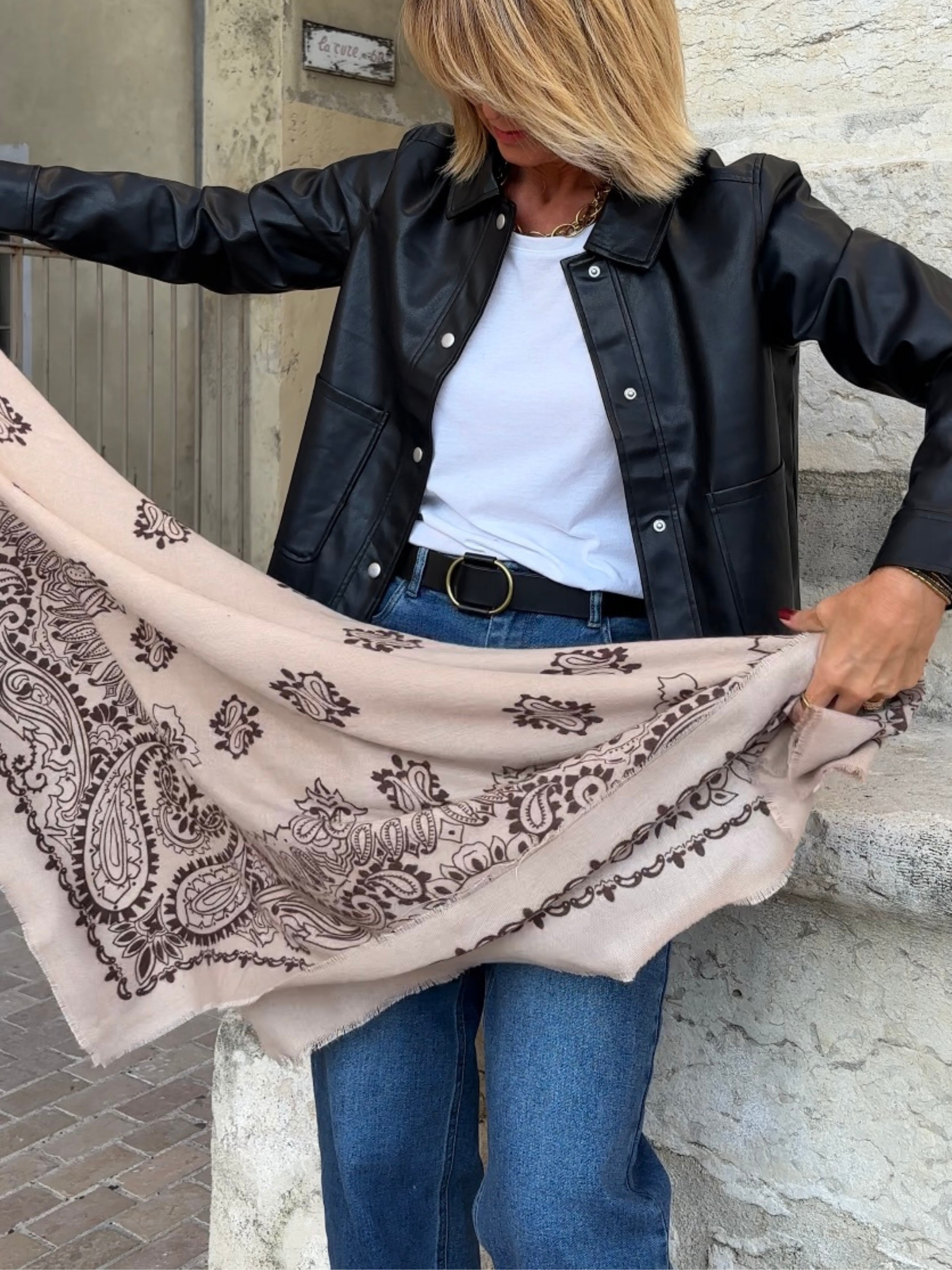 Foulard CAMILLE Taupe