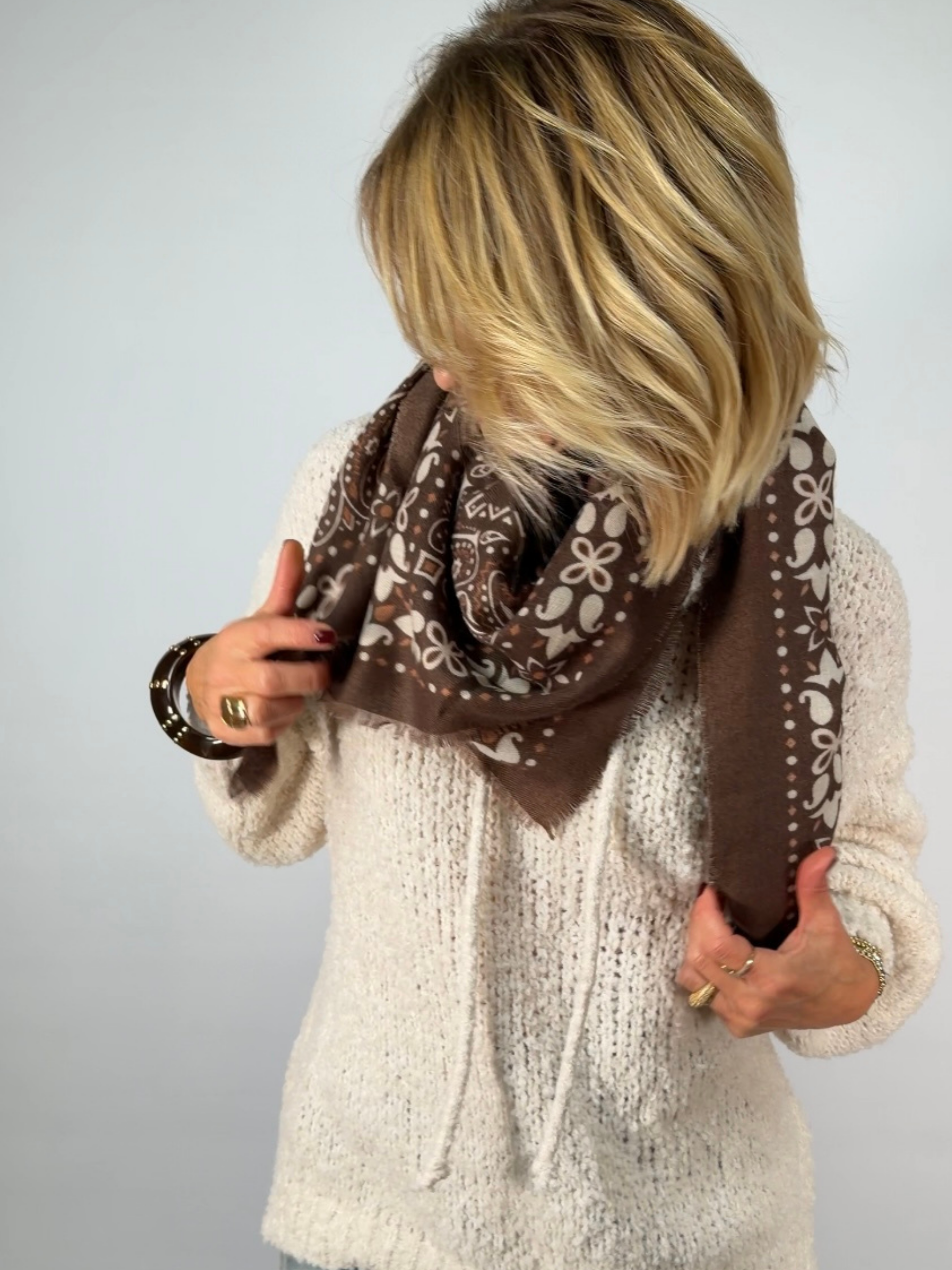 Foulard Nina Choco