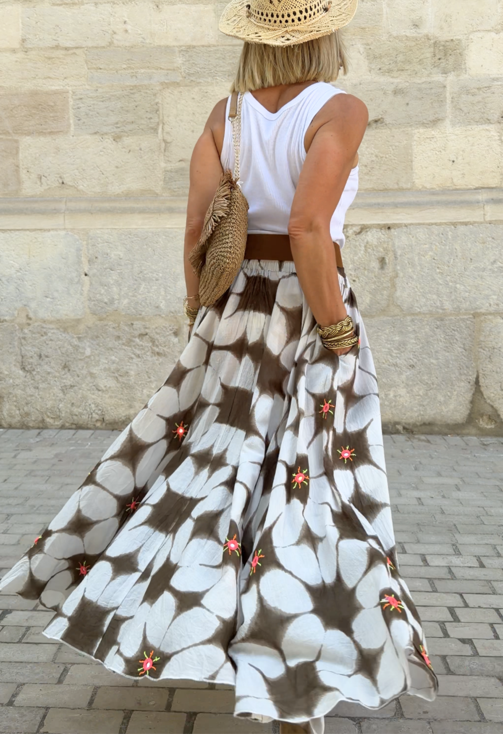 Jupe Candice Marron
