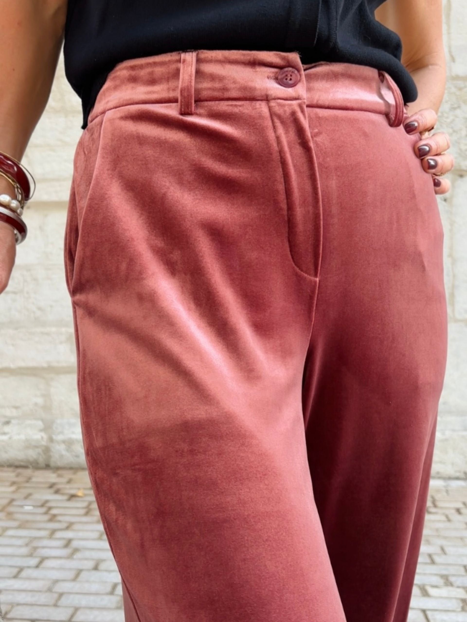 Pantalon ANALIA bordeaux