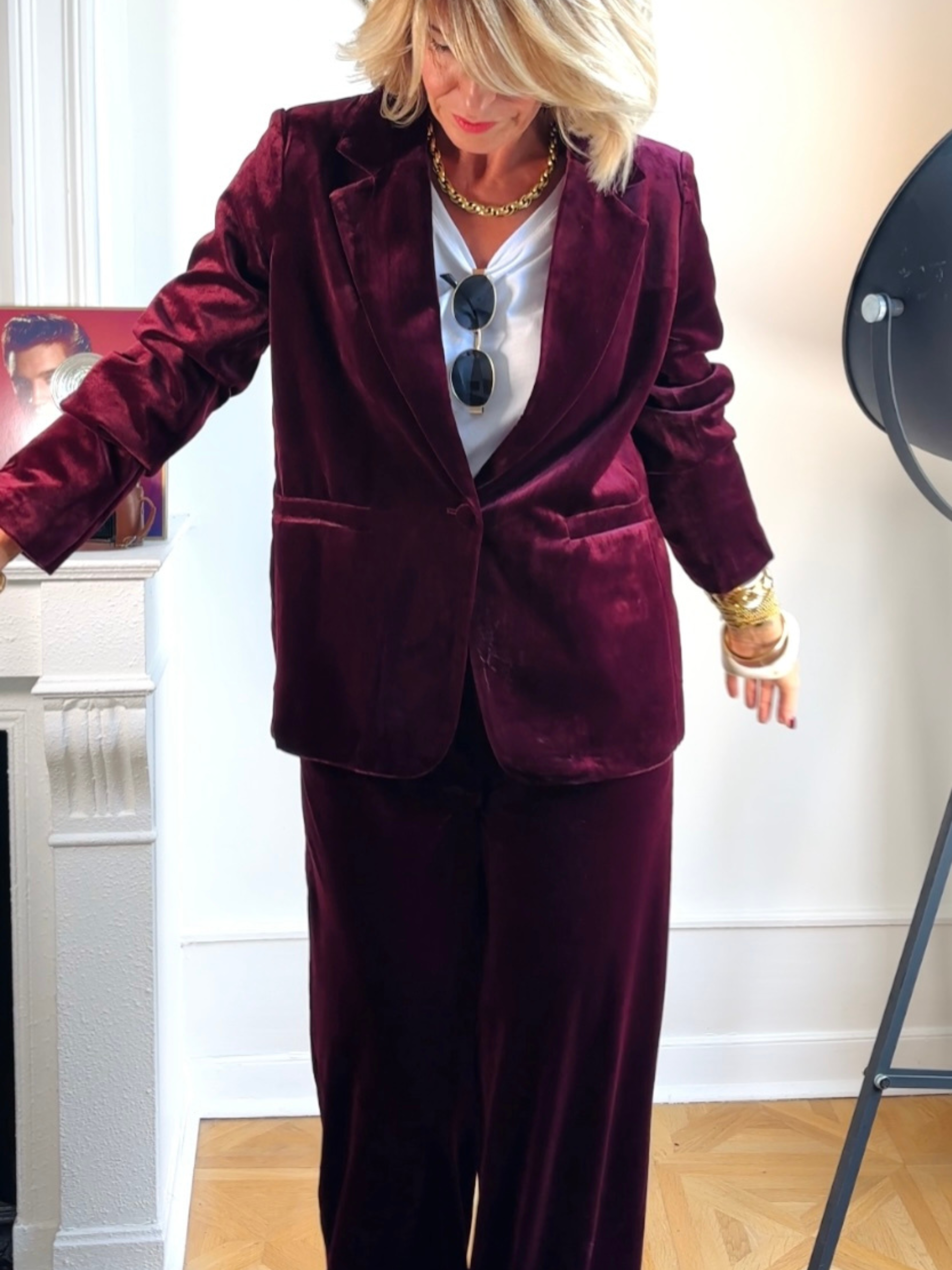 Pantalon MAYNA bordeaux