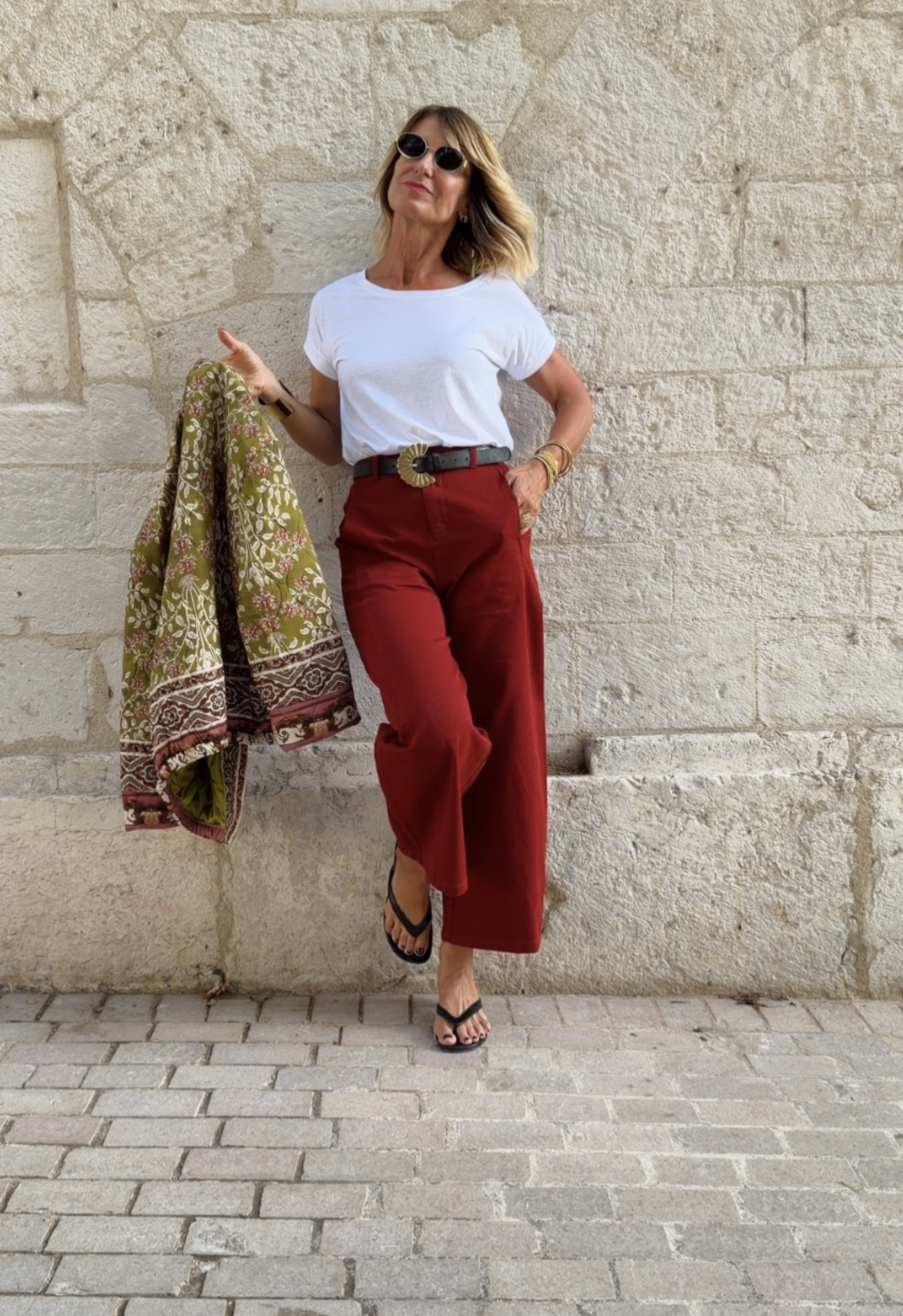 Pantalon Zoé Rouge