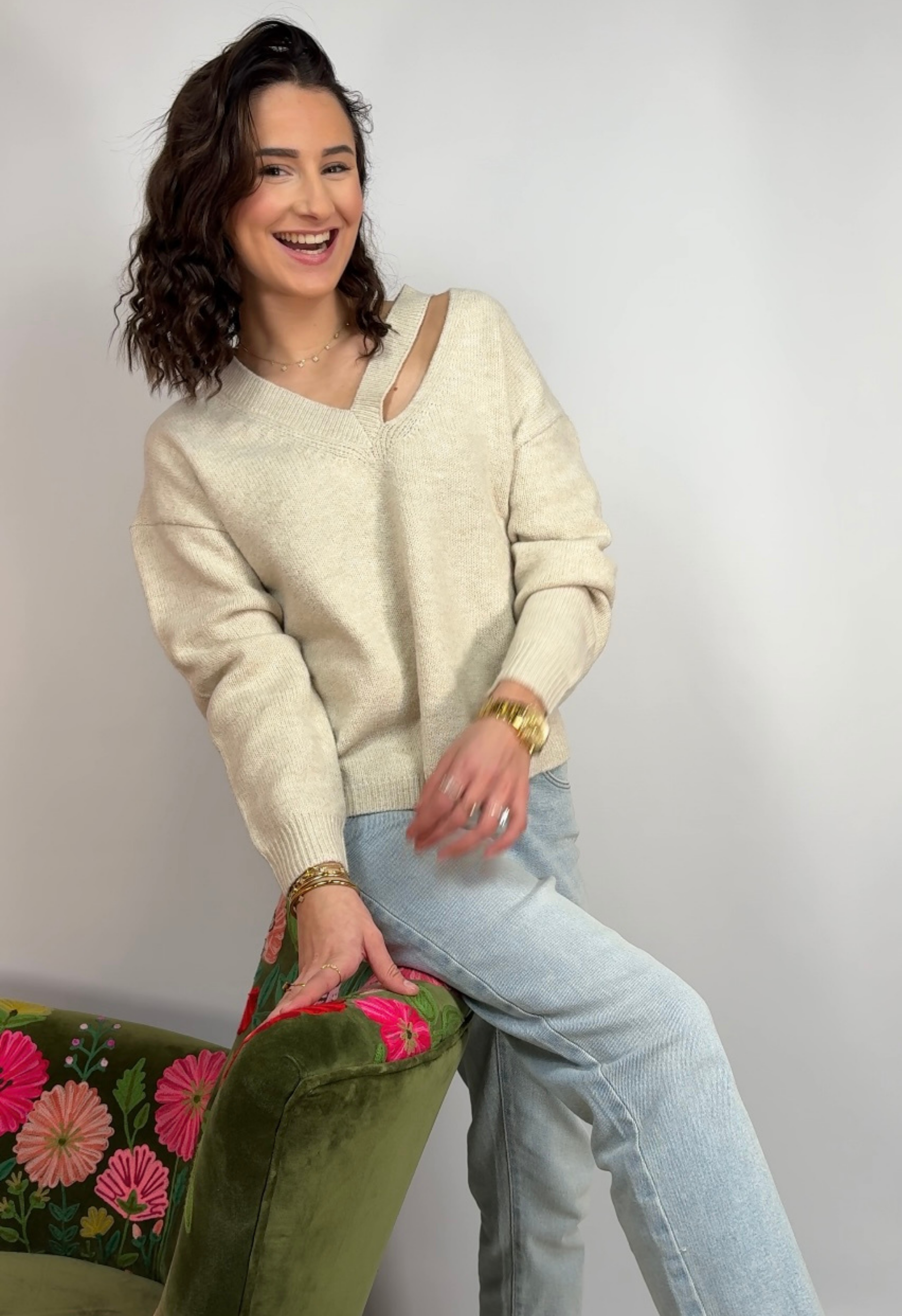 Pull Oria Beige
