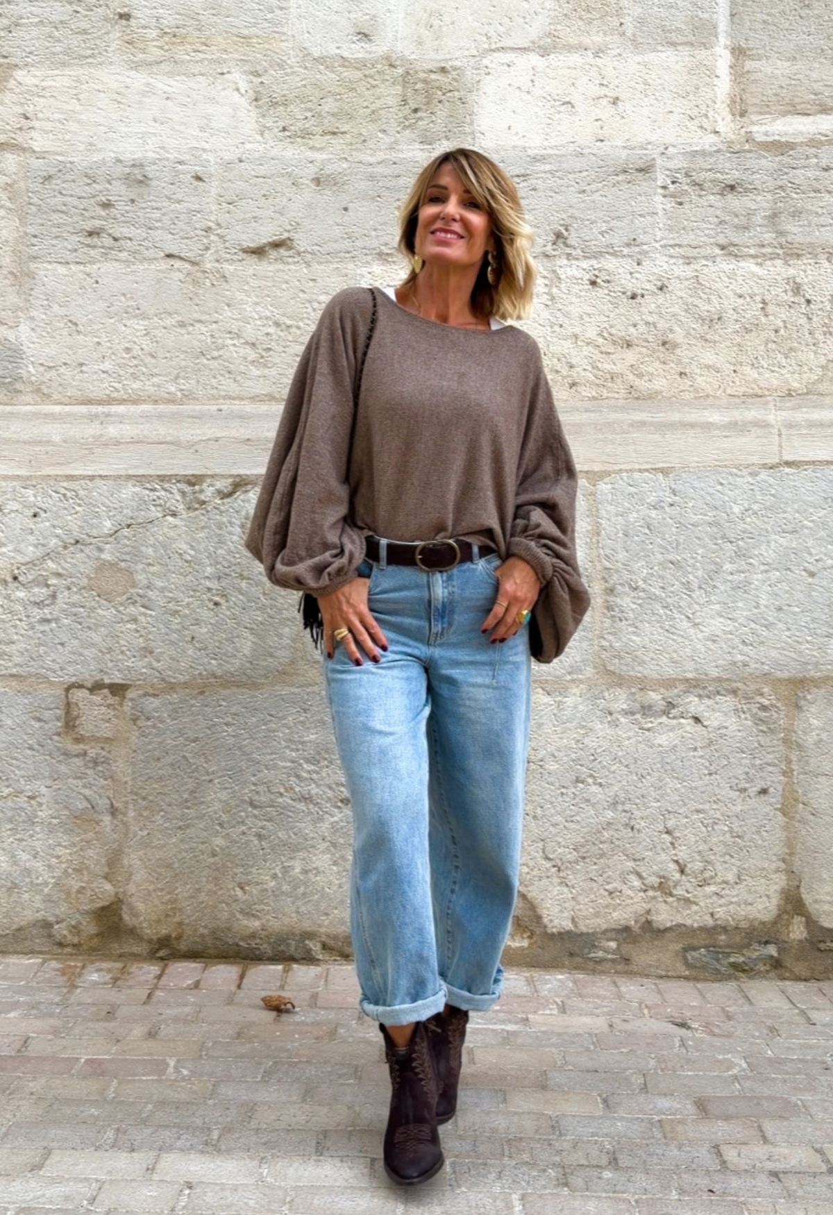 Pull Manon taupe