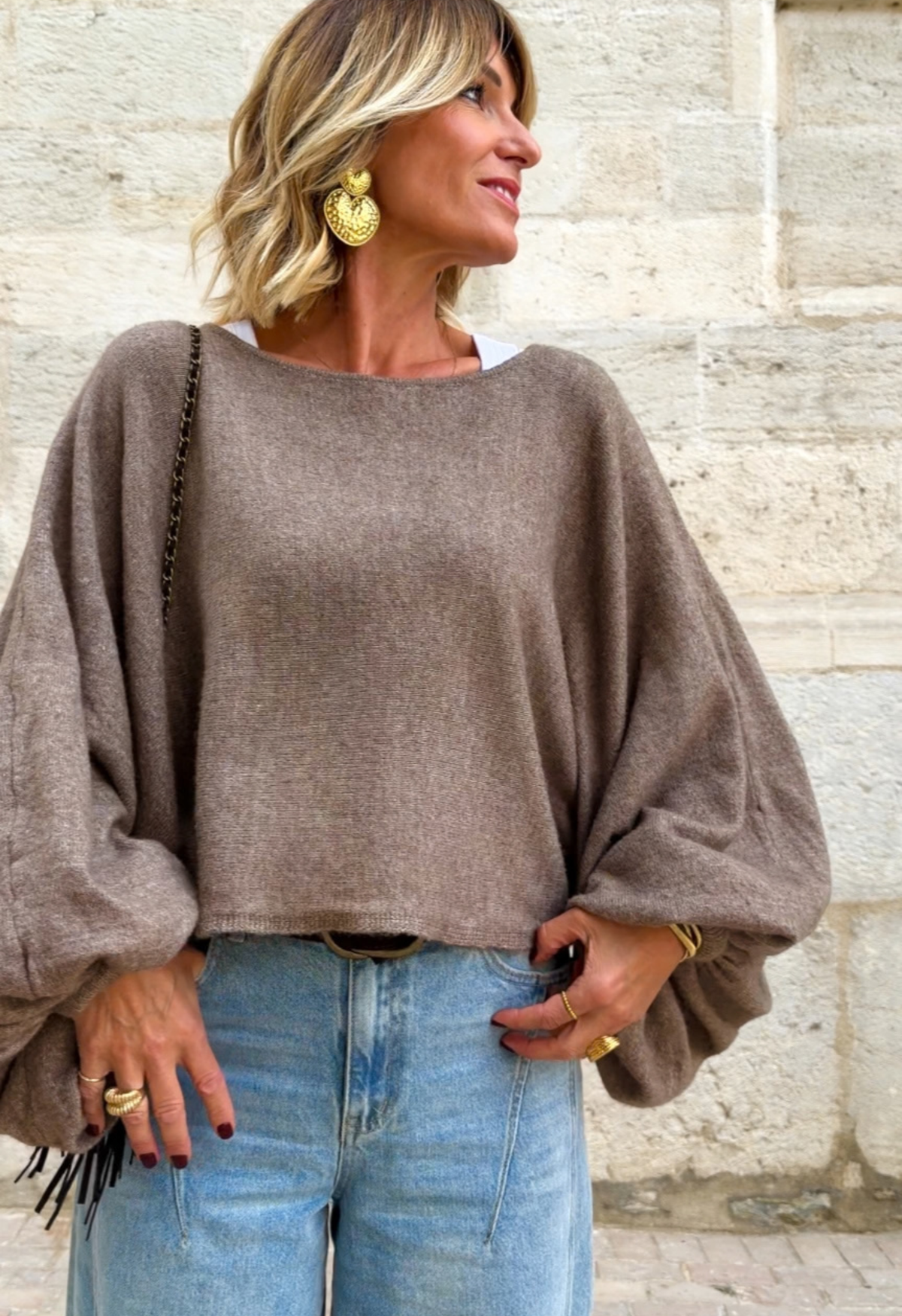 Pull Manon taupe