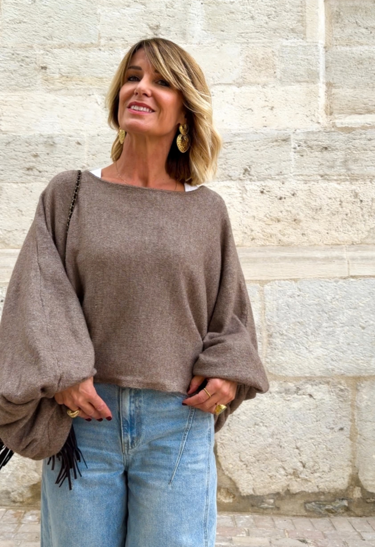 Pull Manon taupe