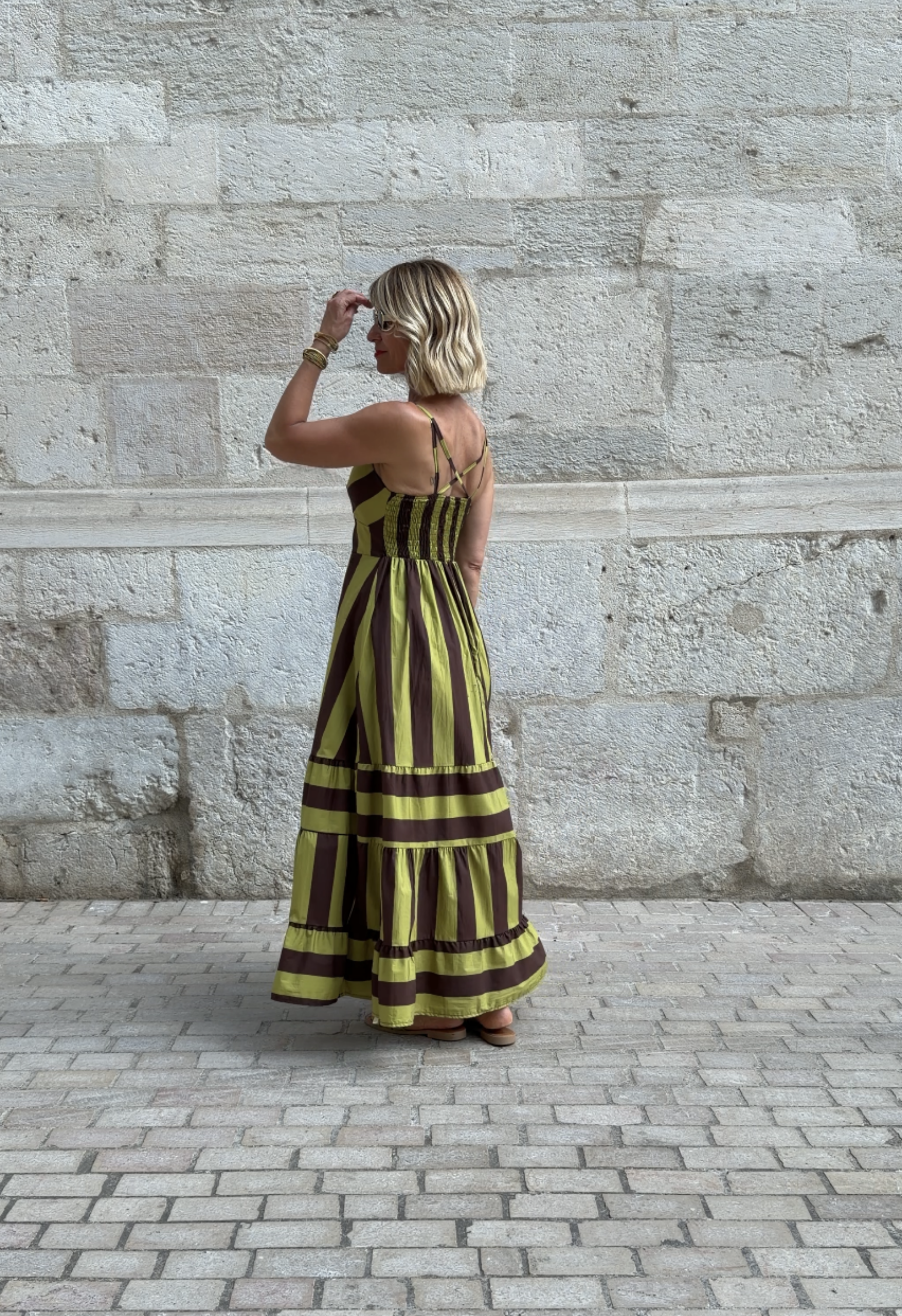 Robe Flore Verte