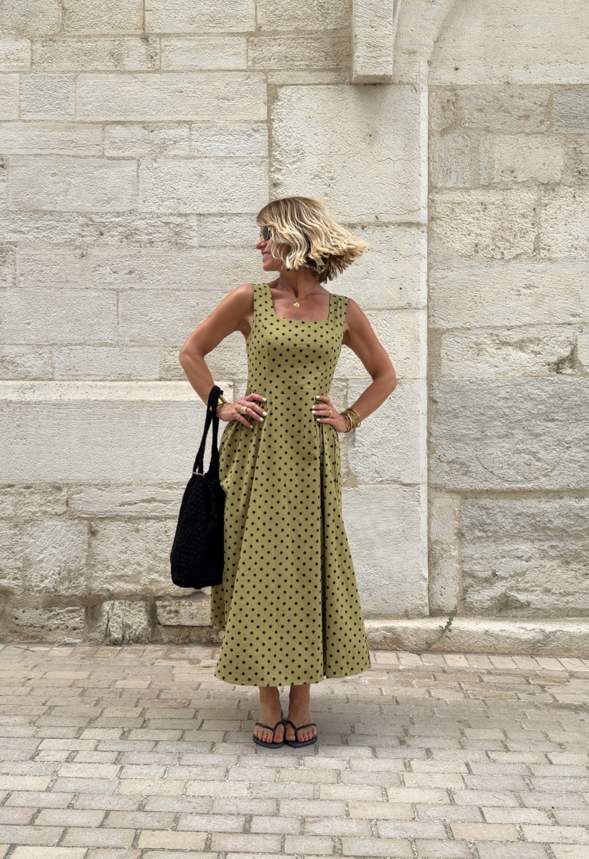 Robe Elvire kaki