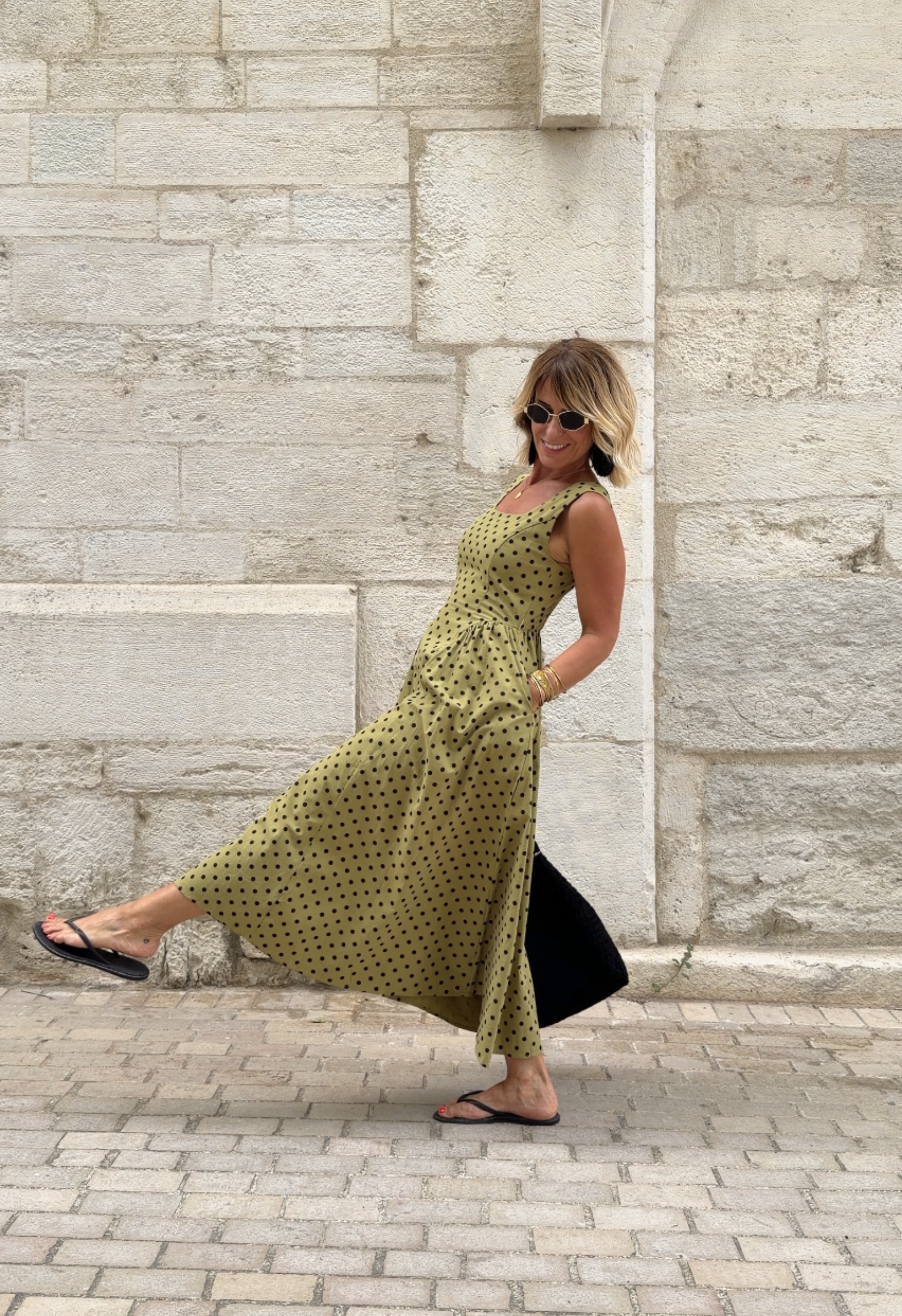 Robe Elvire kaki