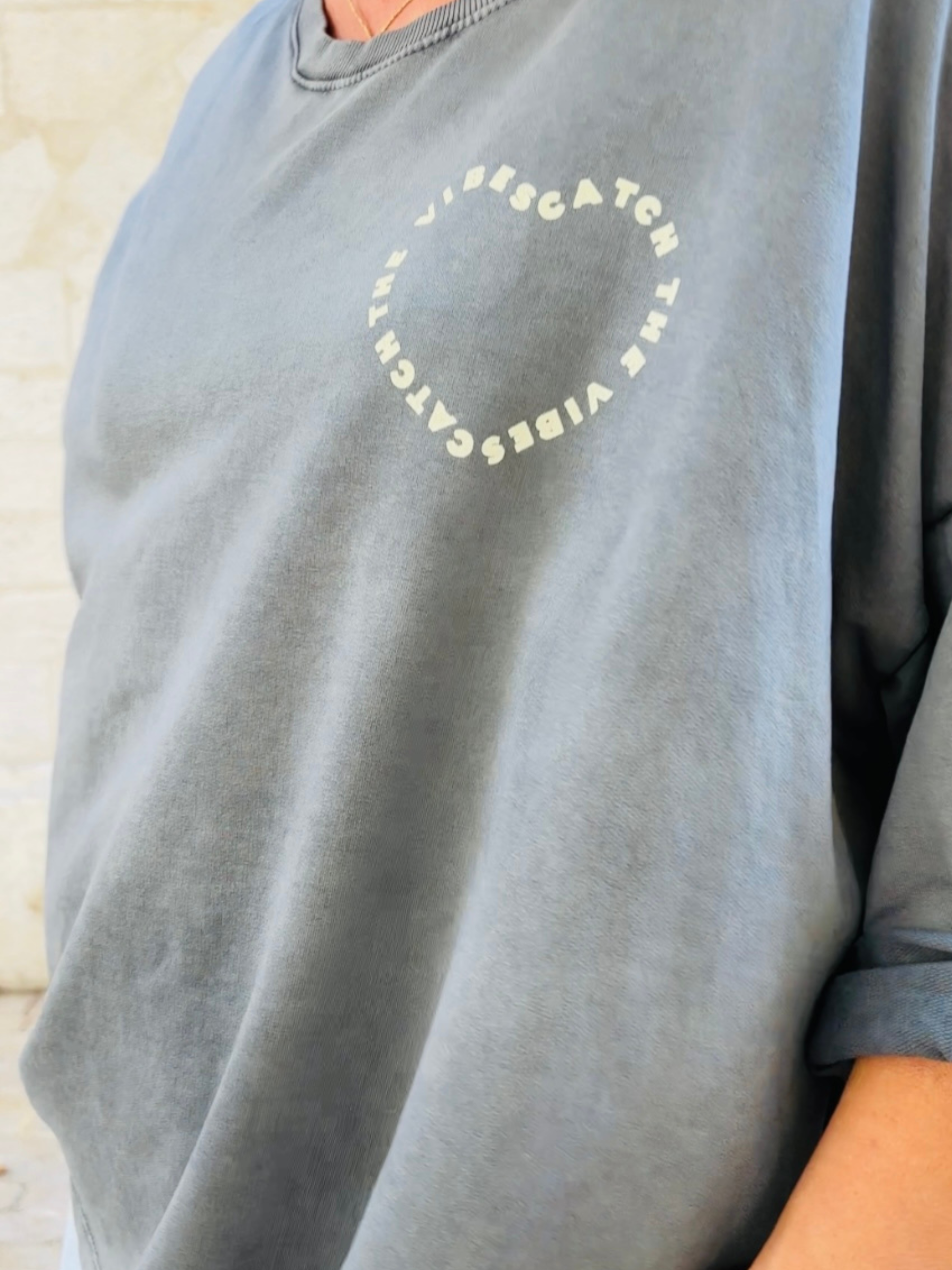 T-shirt GOOD VIBES Gris