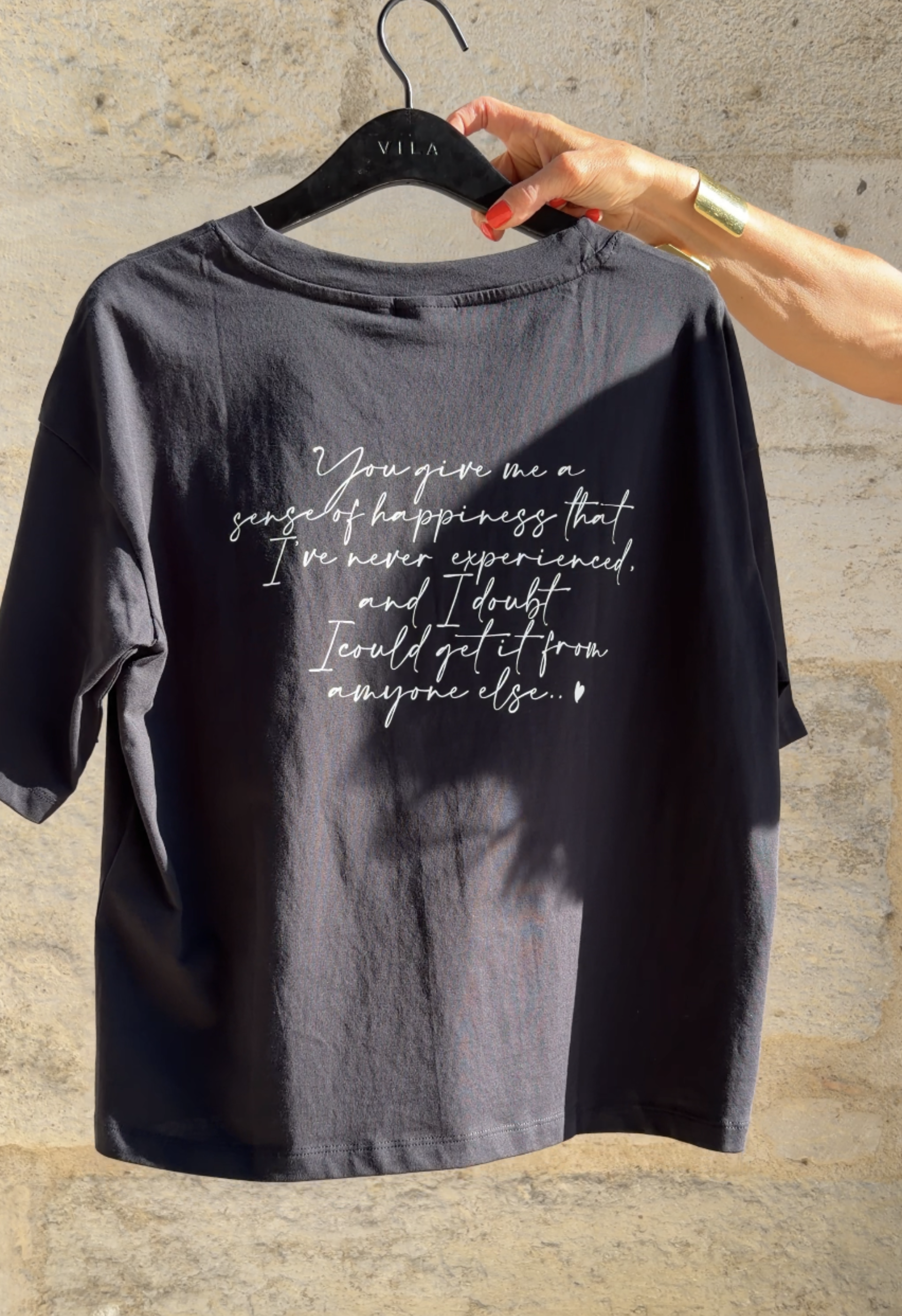 T-shirt Amour Noir