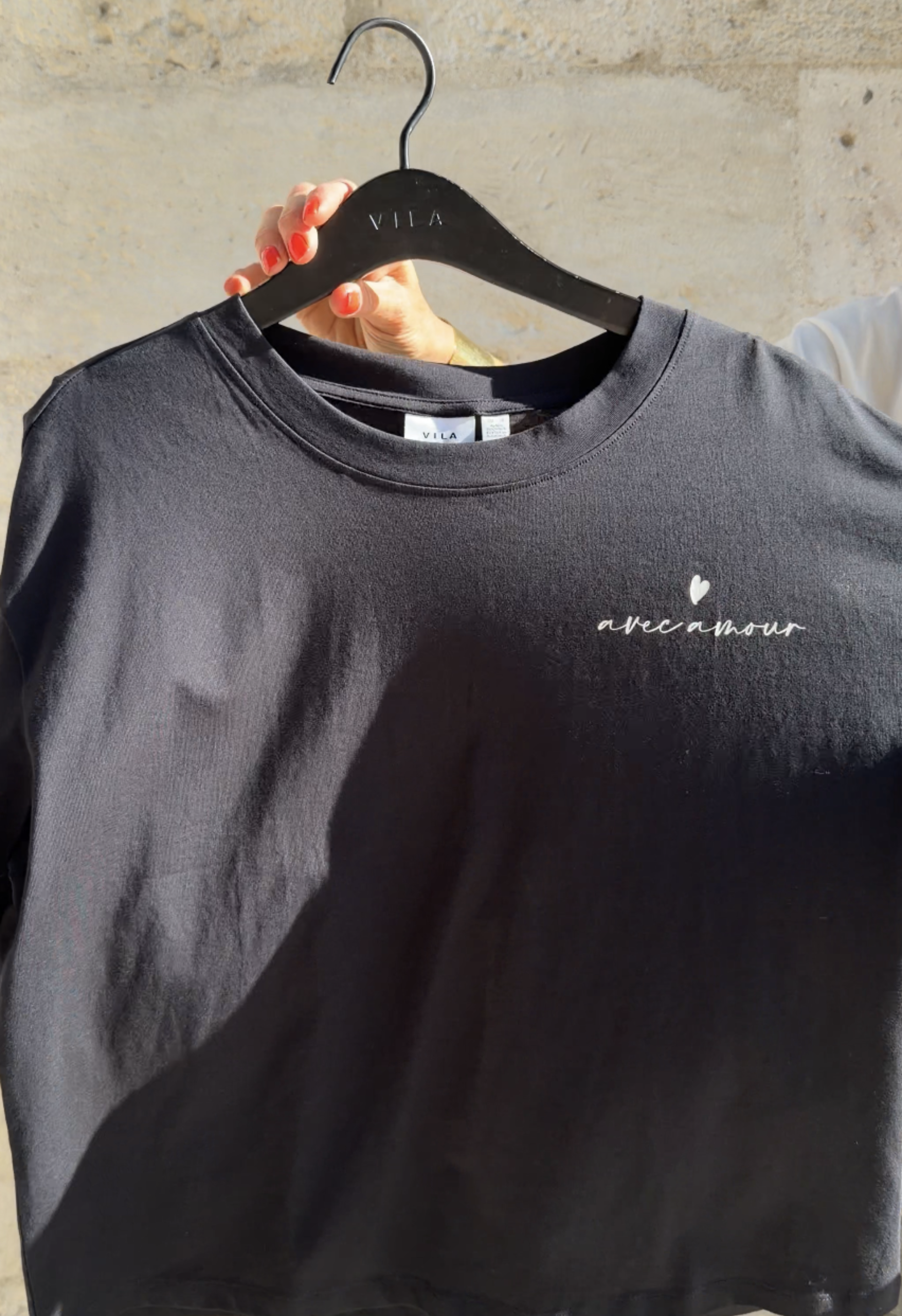 T-shirt Amour Noir