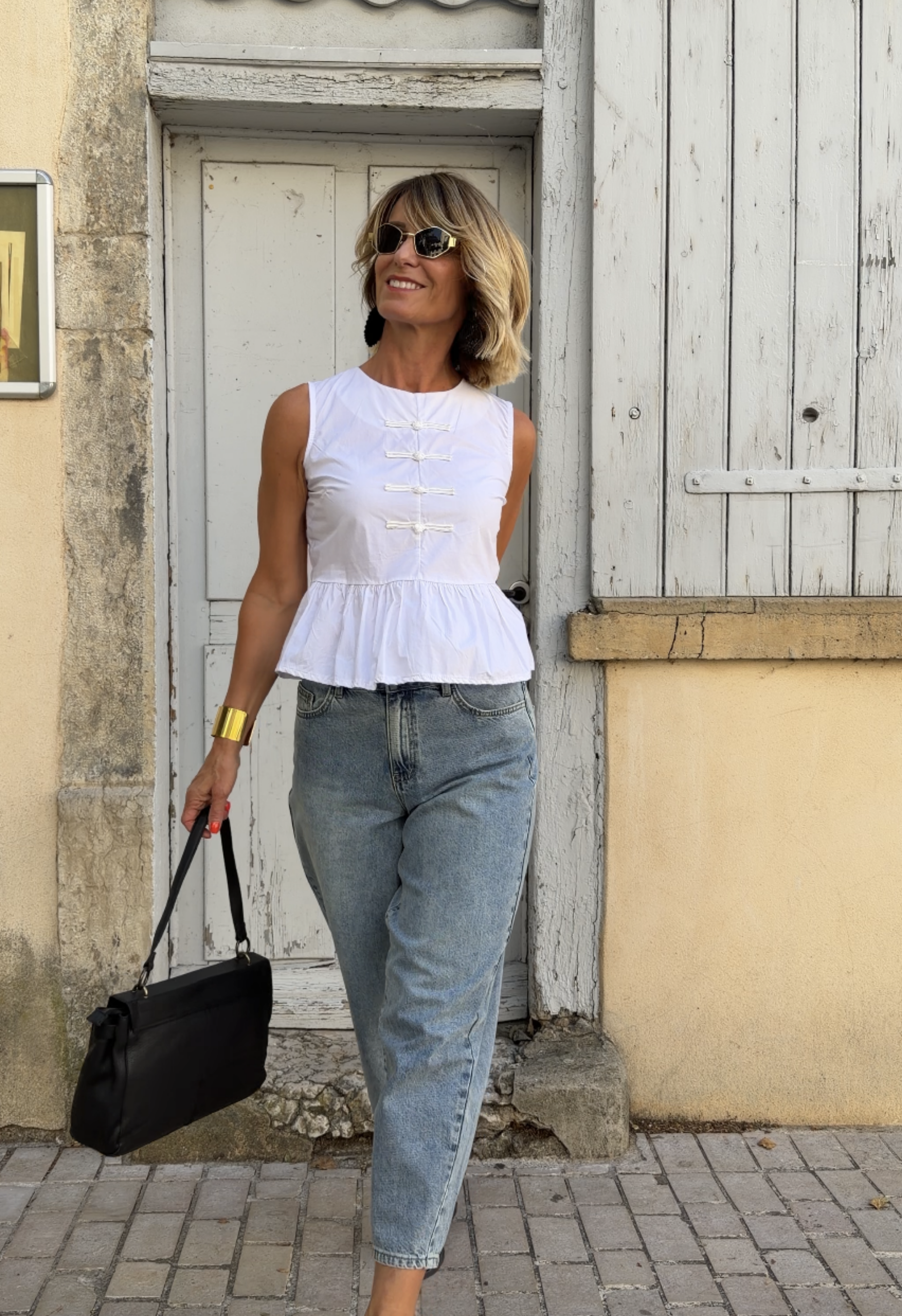Top Anaé blanc