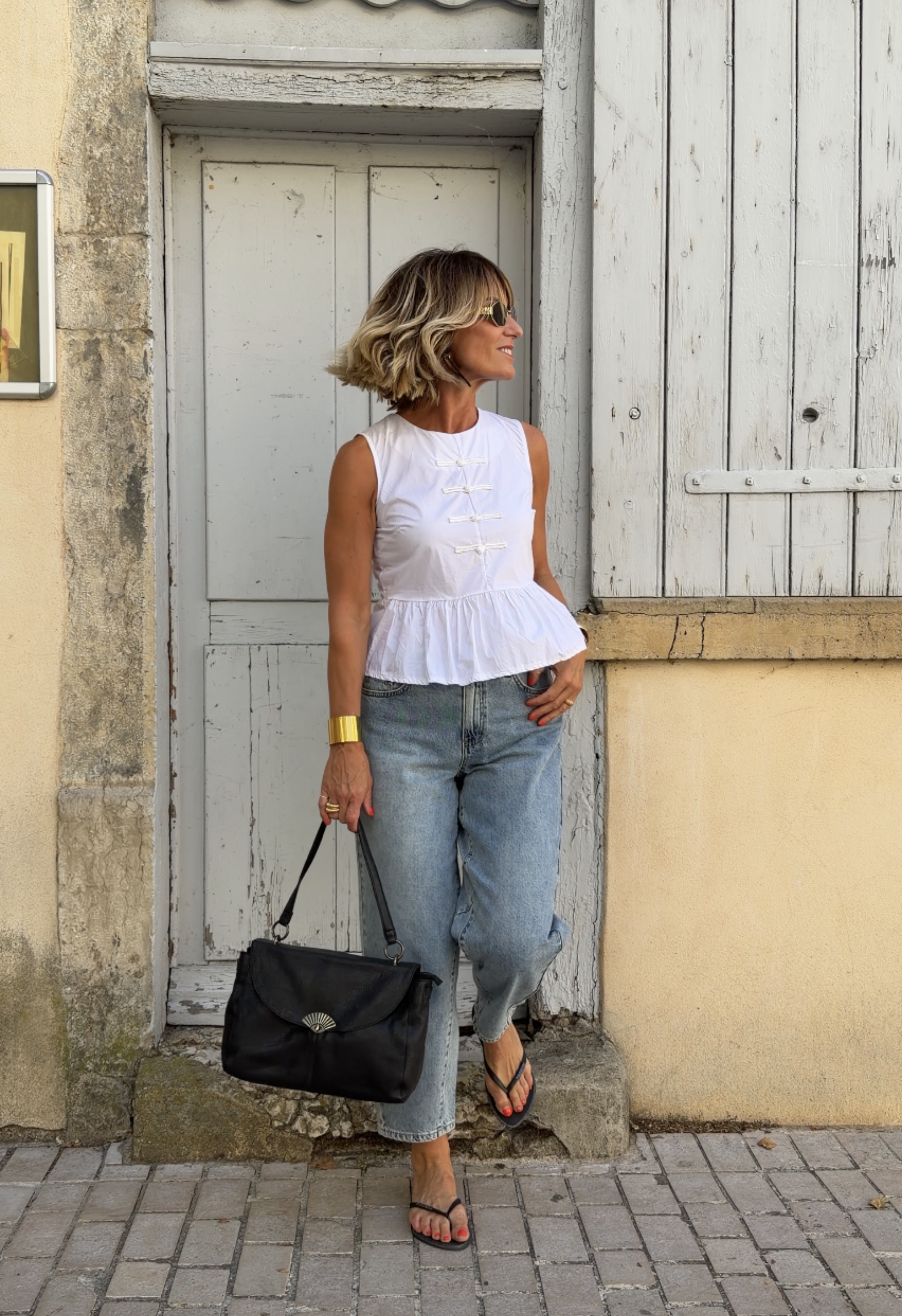 Top Anaé blanc