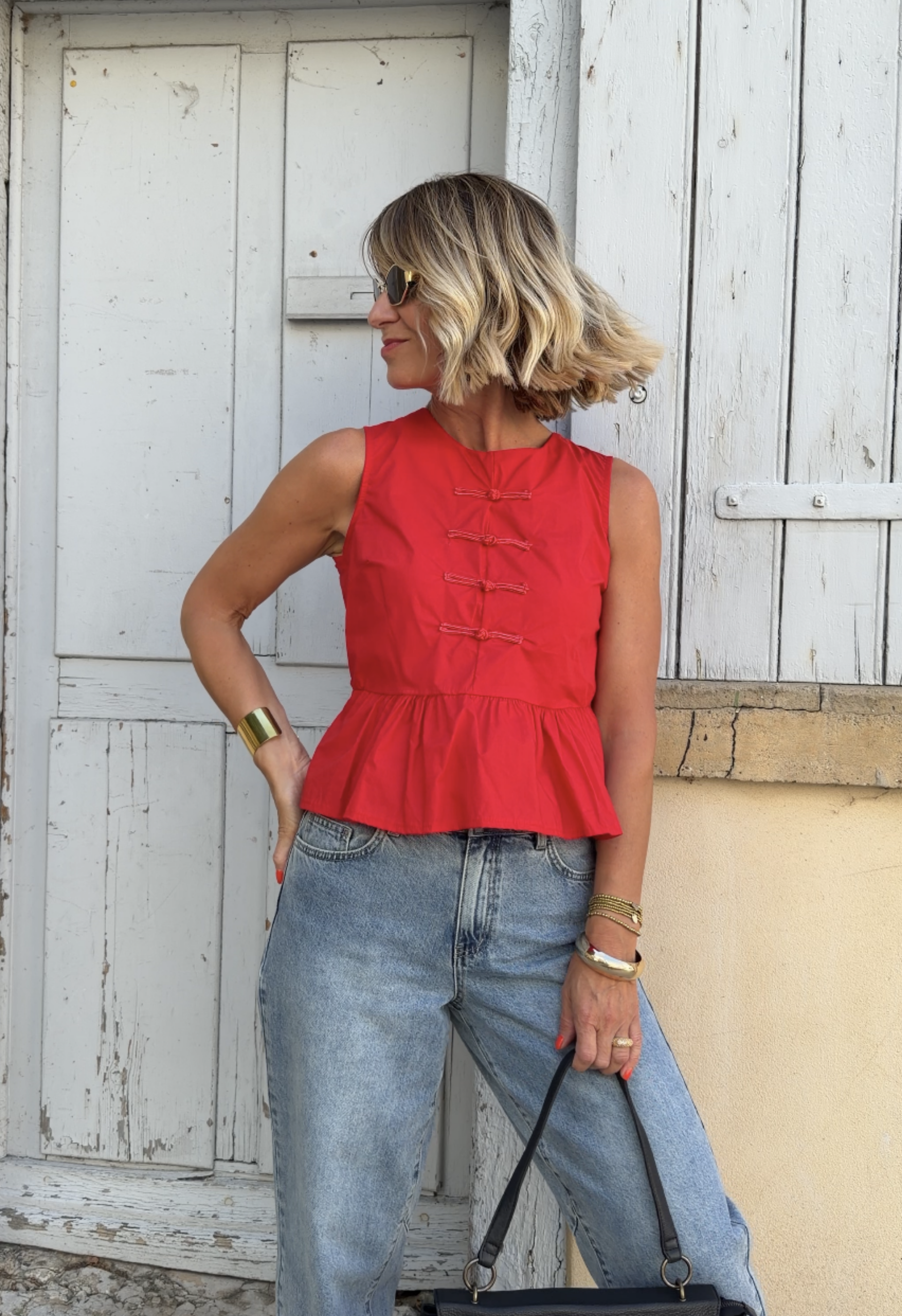 Top Anaé rouge