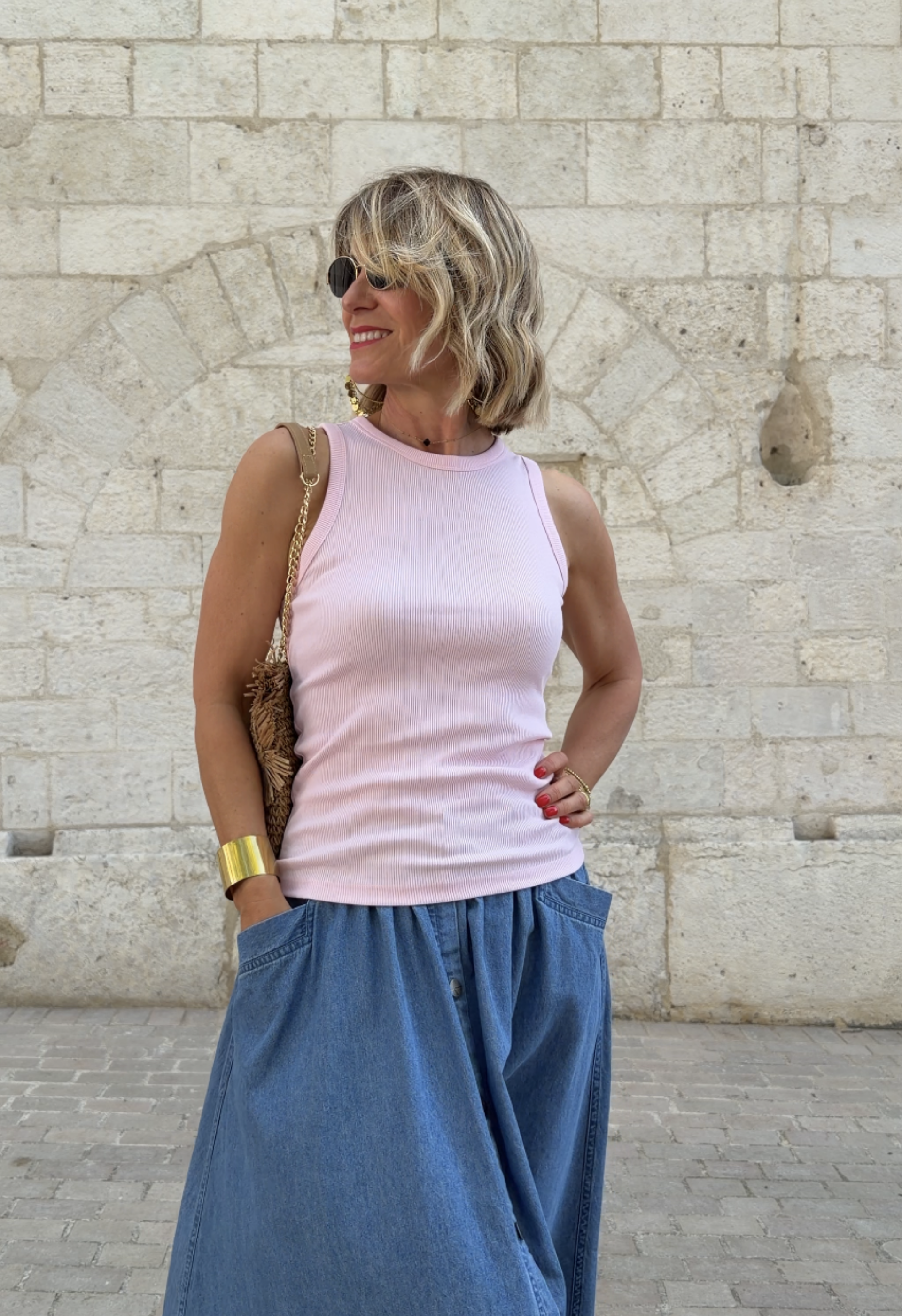 Débardeur Estelle rose
