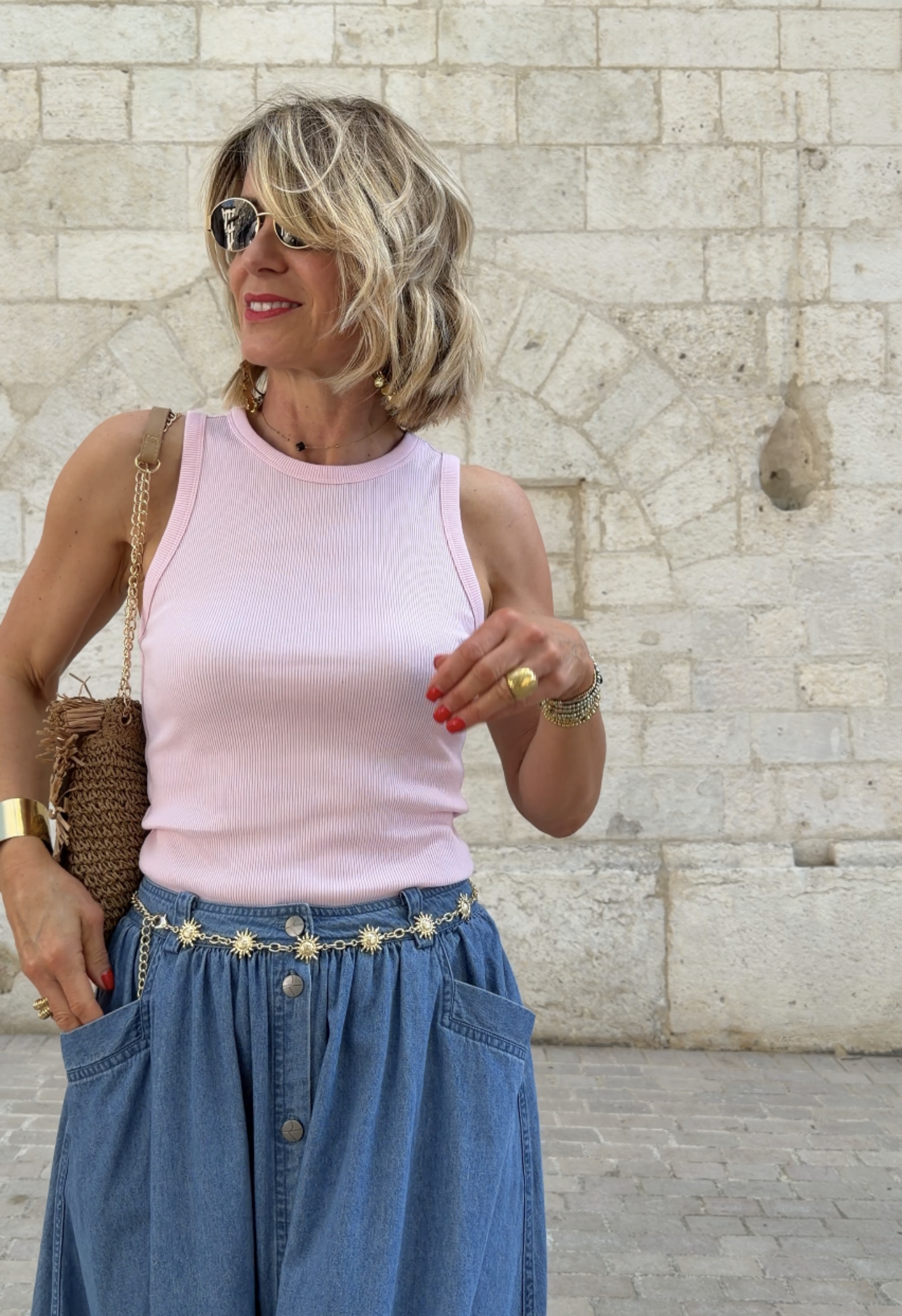 Débardeur Estelle rose