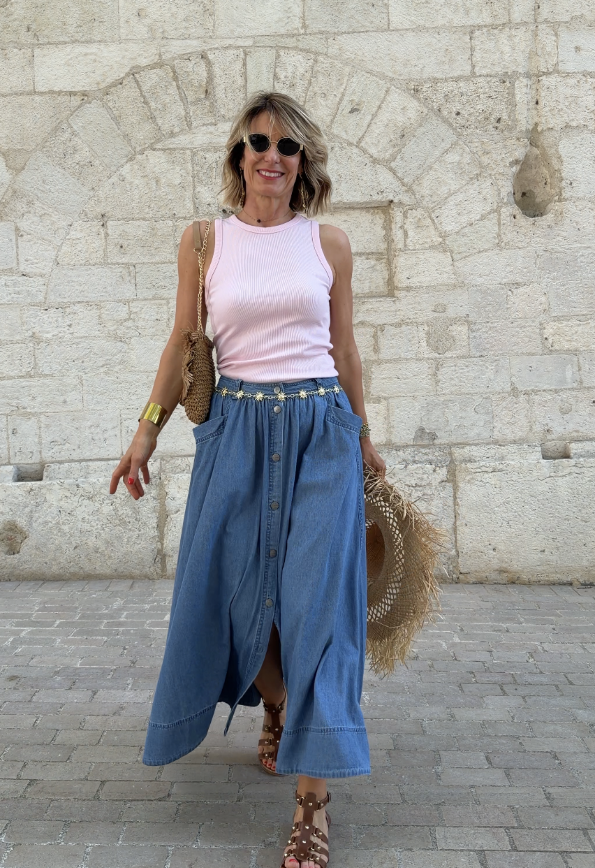 Débardeur Estelle rose
