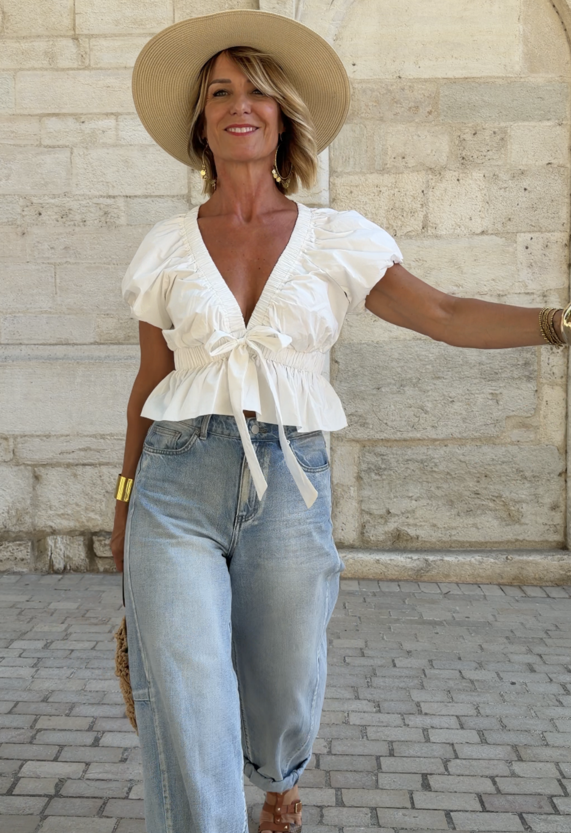 Top Lénaelle blanc