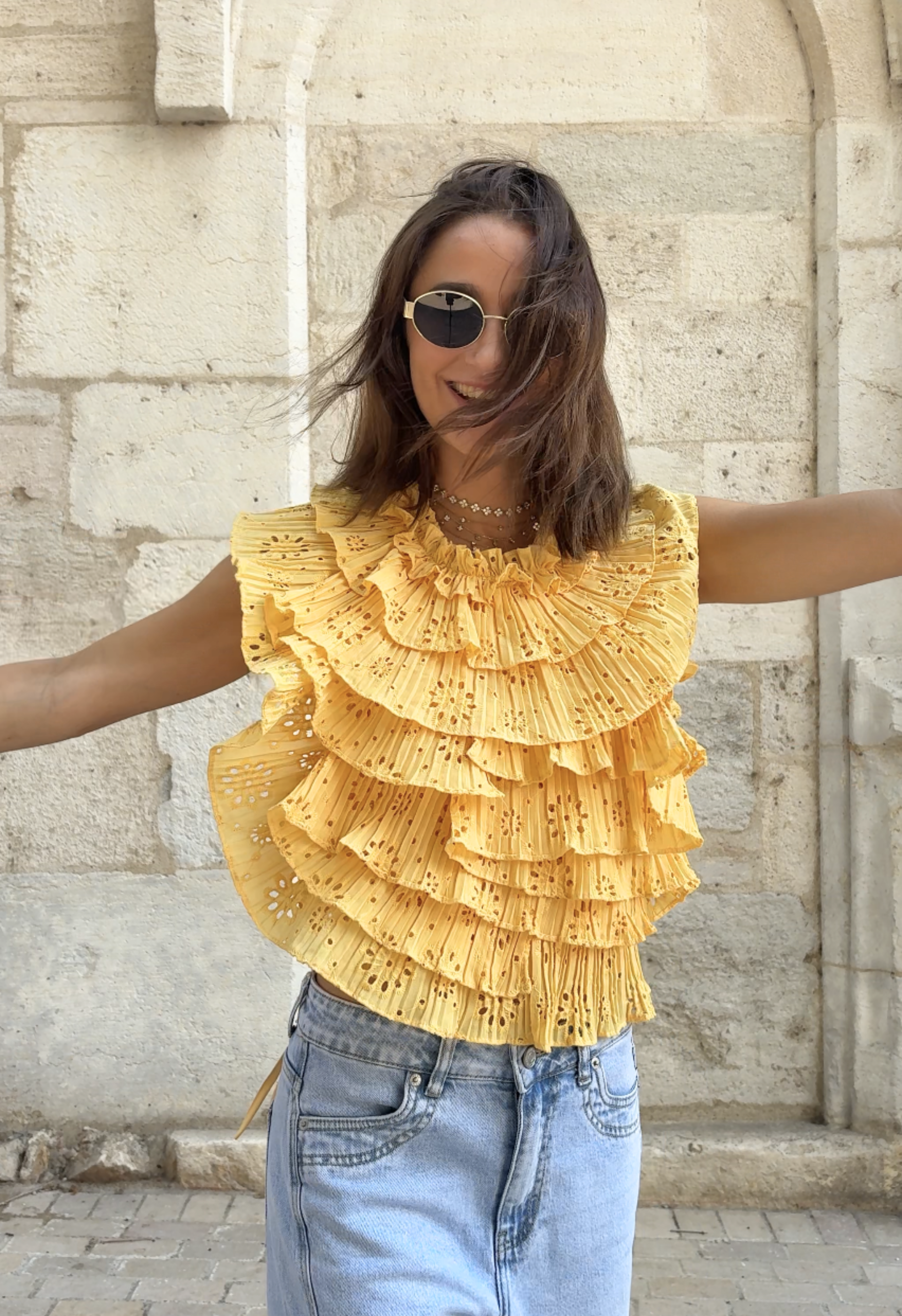 Top Marina Jaune