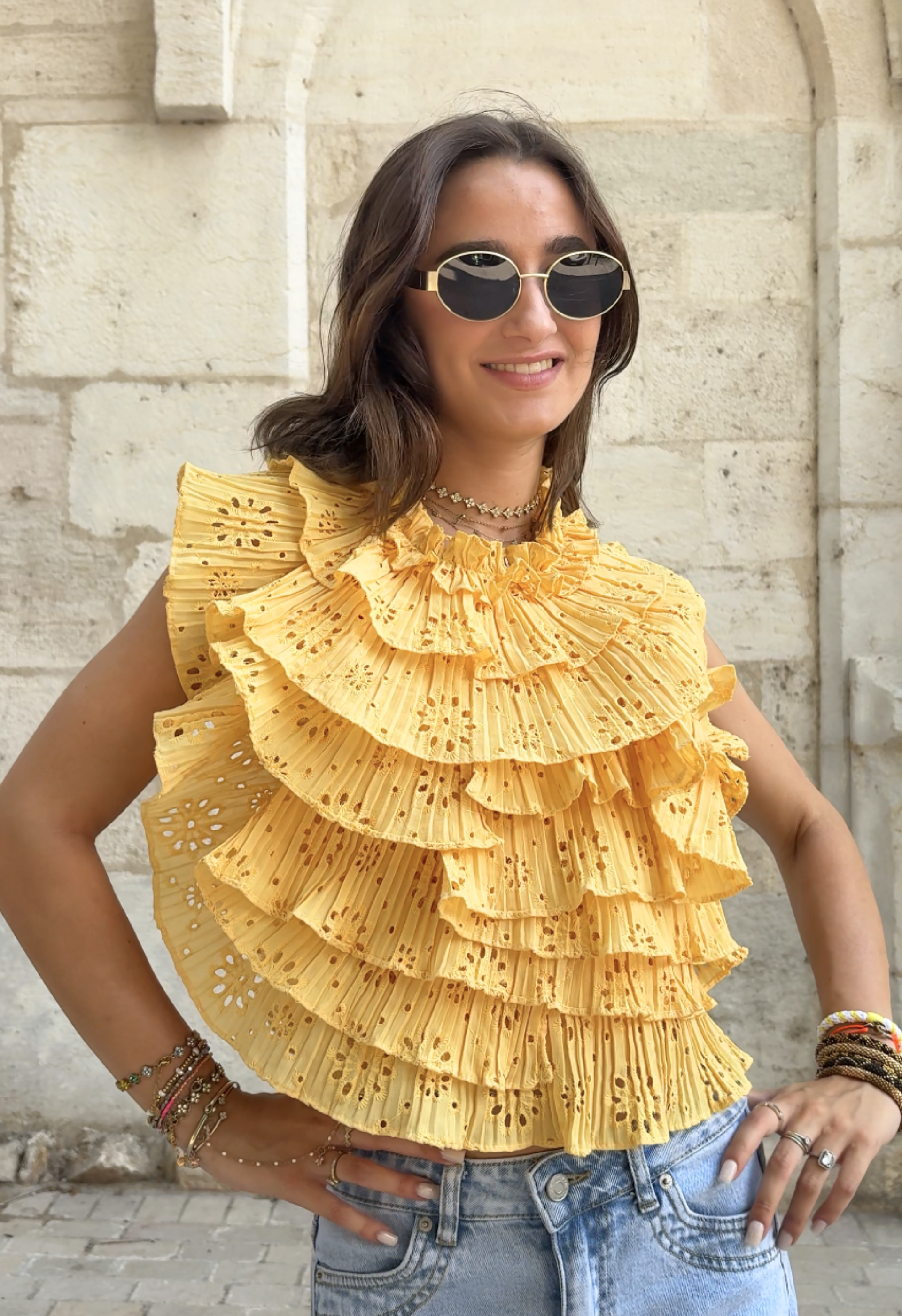 Top Marina Jaune