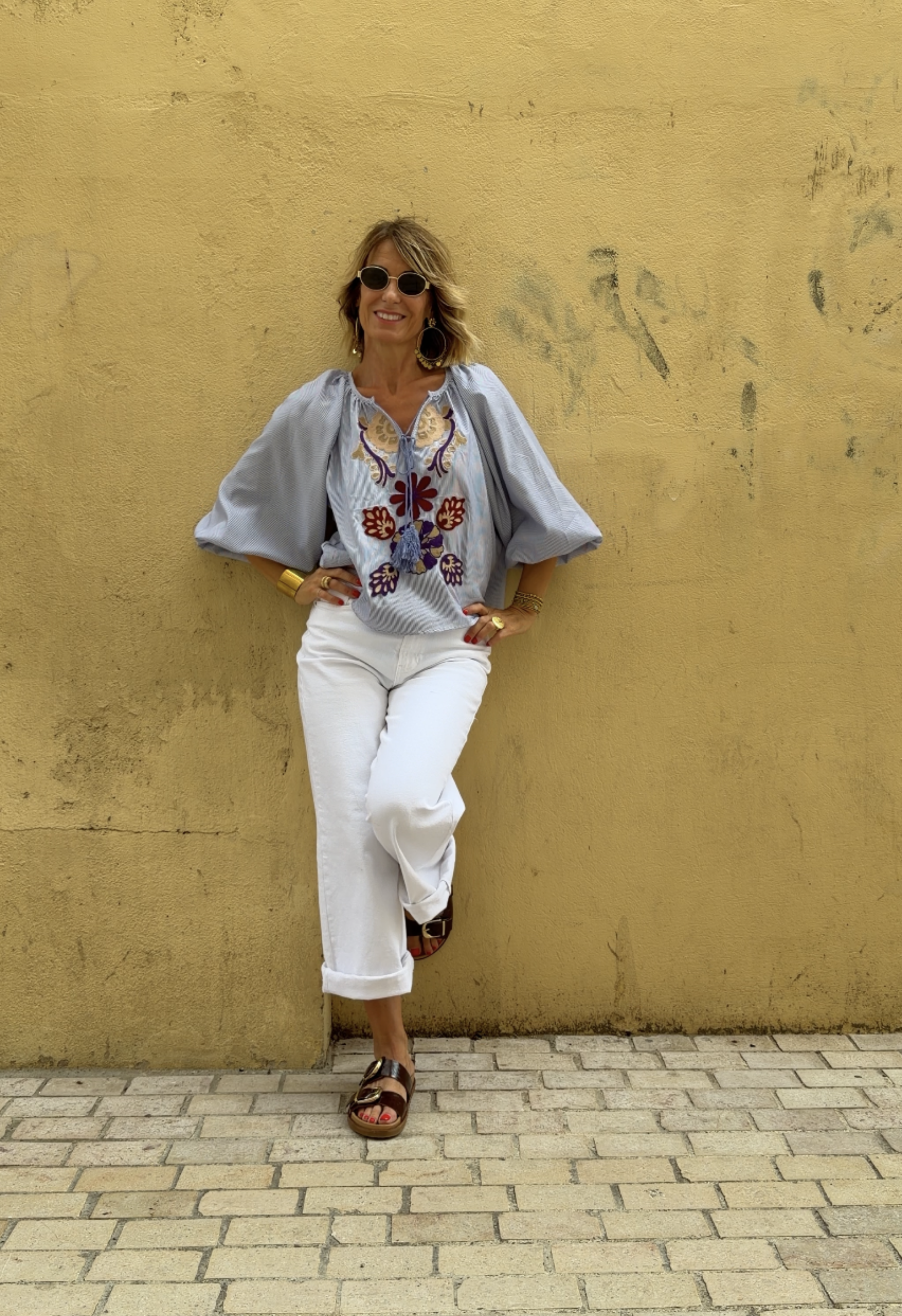 Top Clothilde Bleu