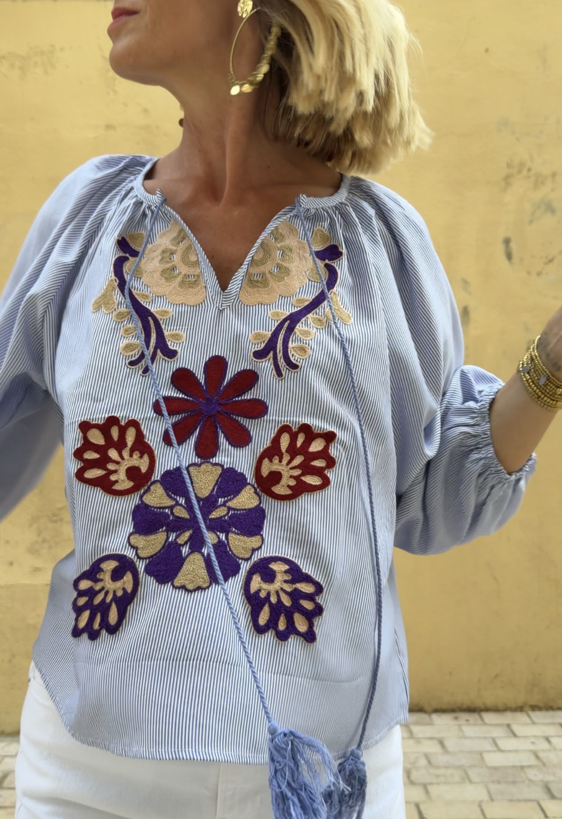 Top Clothilde Bleu