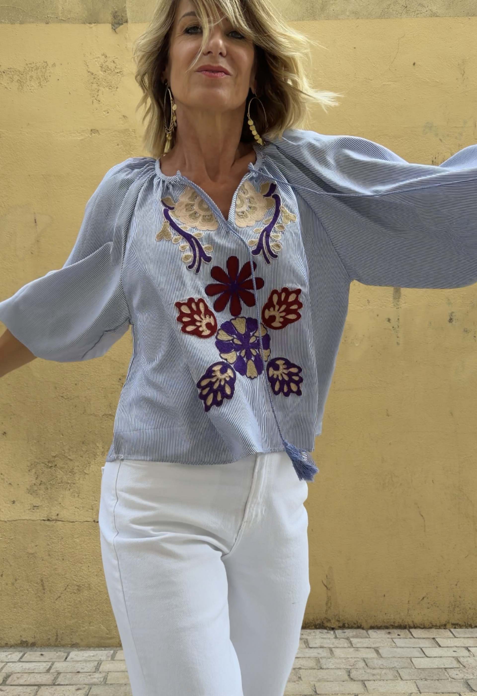 Top Clothilde Bleu
