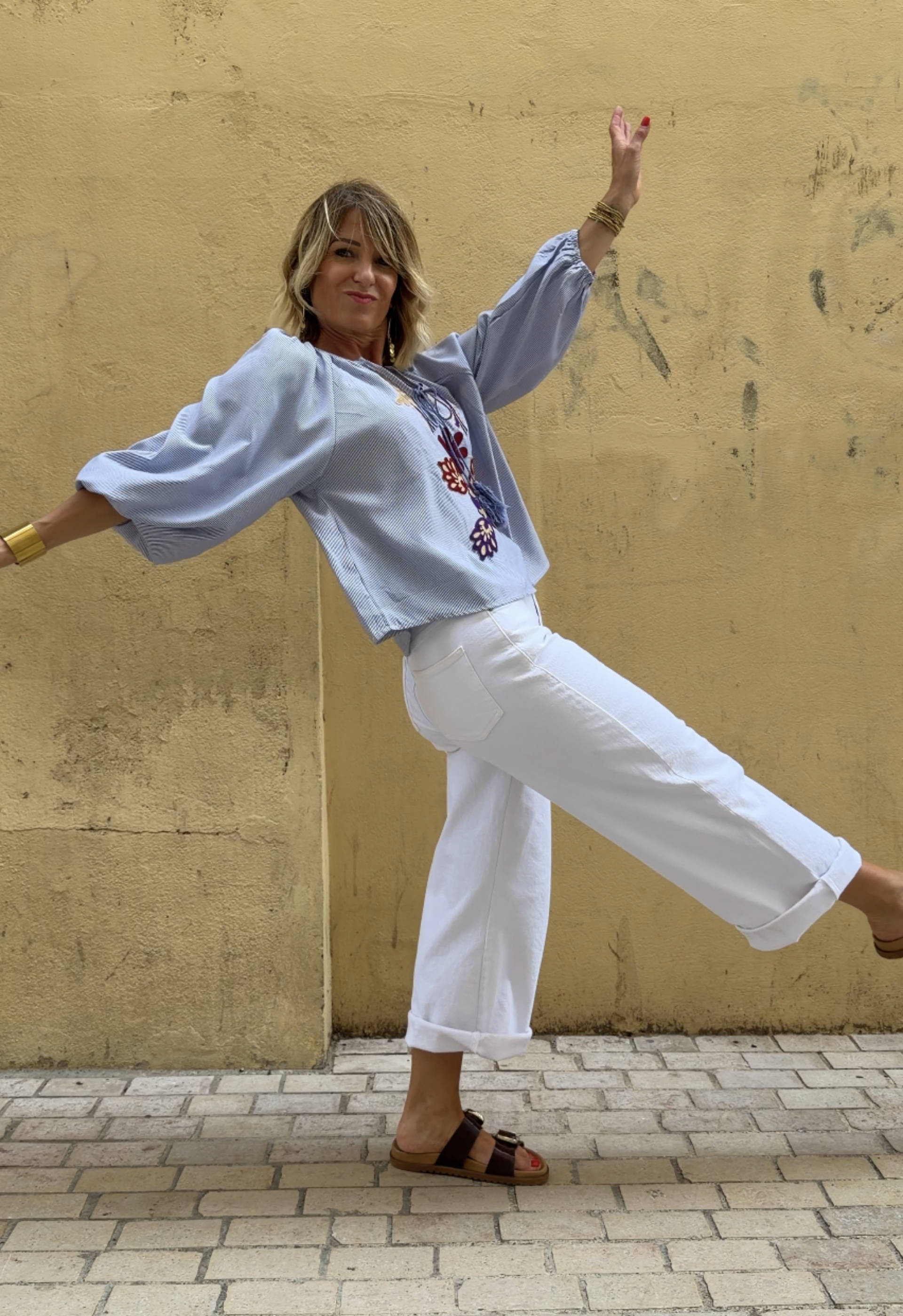 Top Clothilde Bleu
