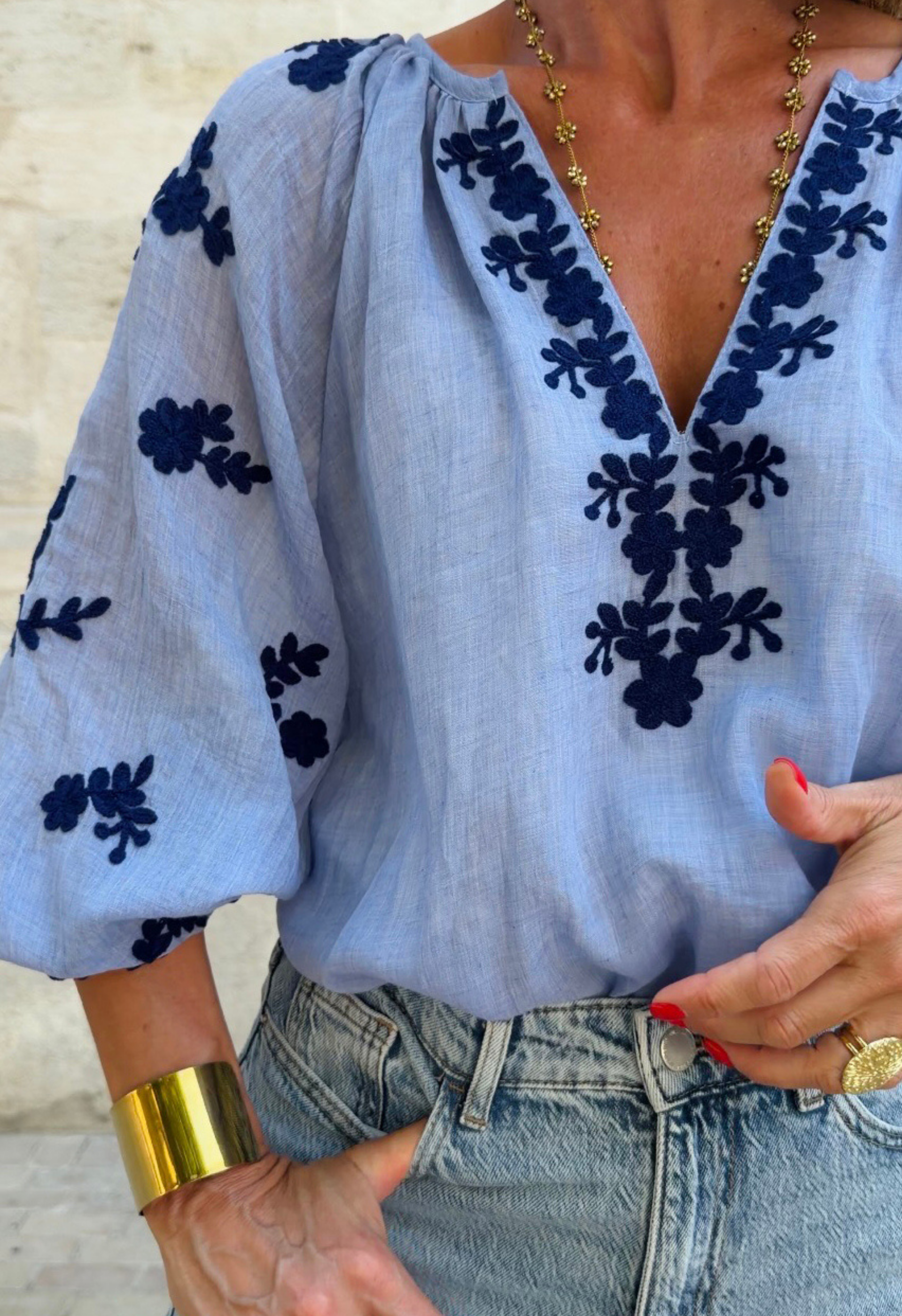 Top Lucile Bleu