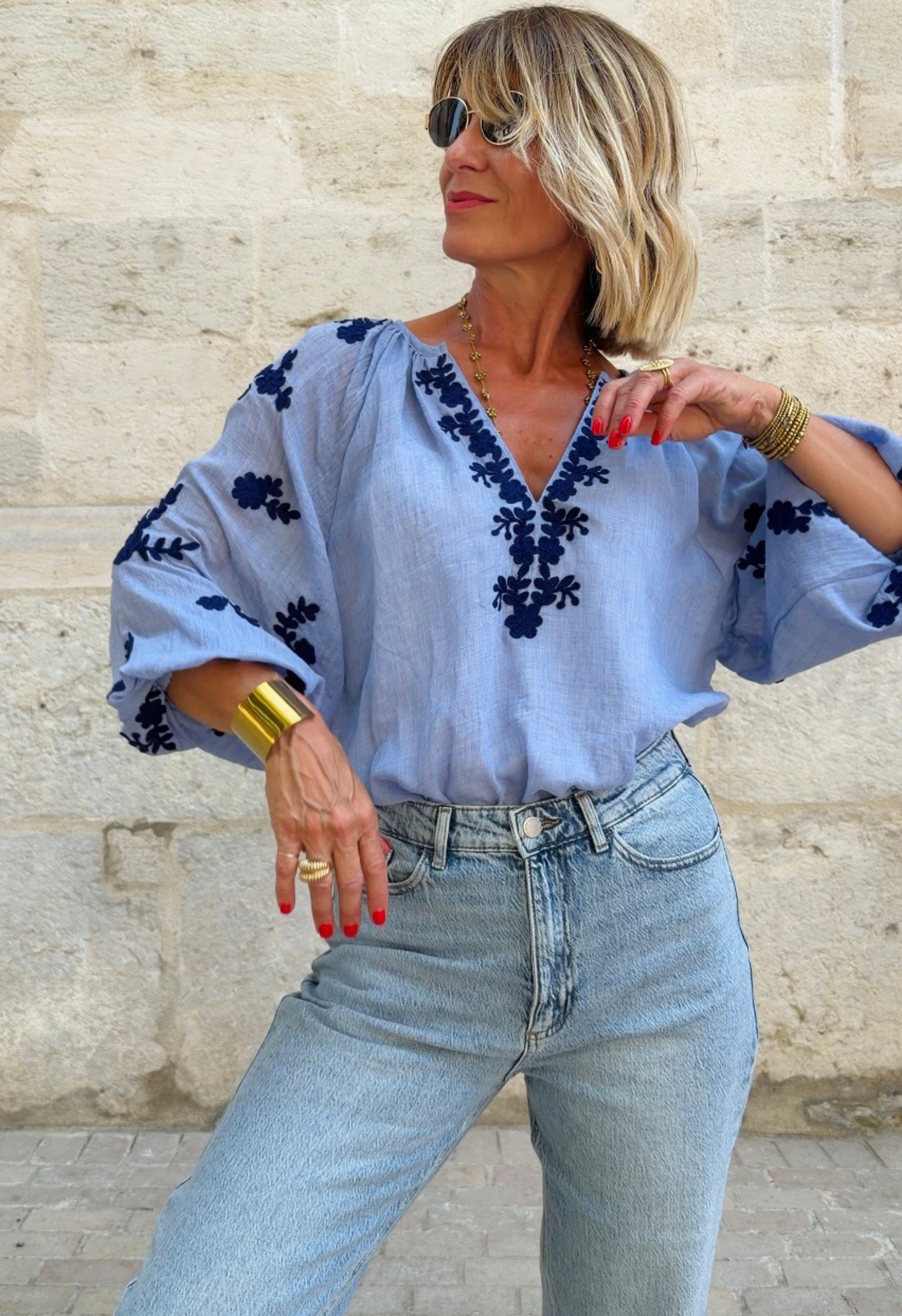 Top Lucile Bleu