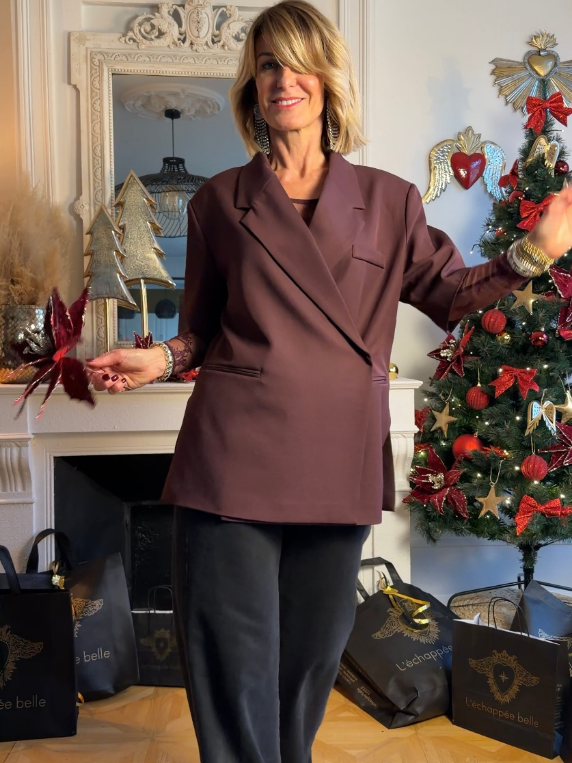 Veste EDITH Bordeaux