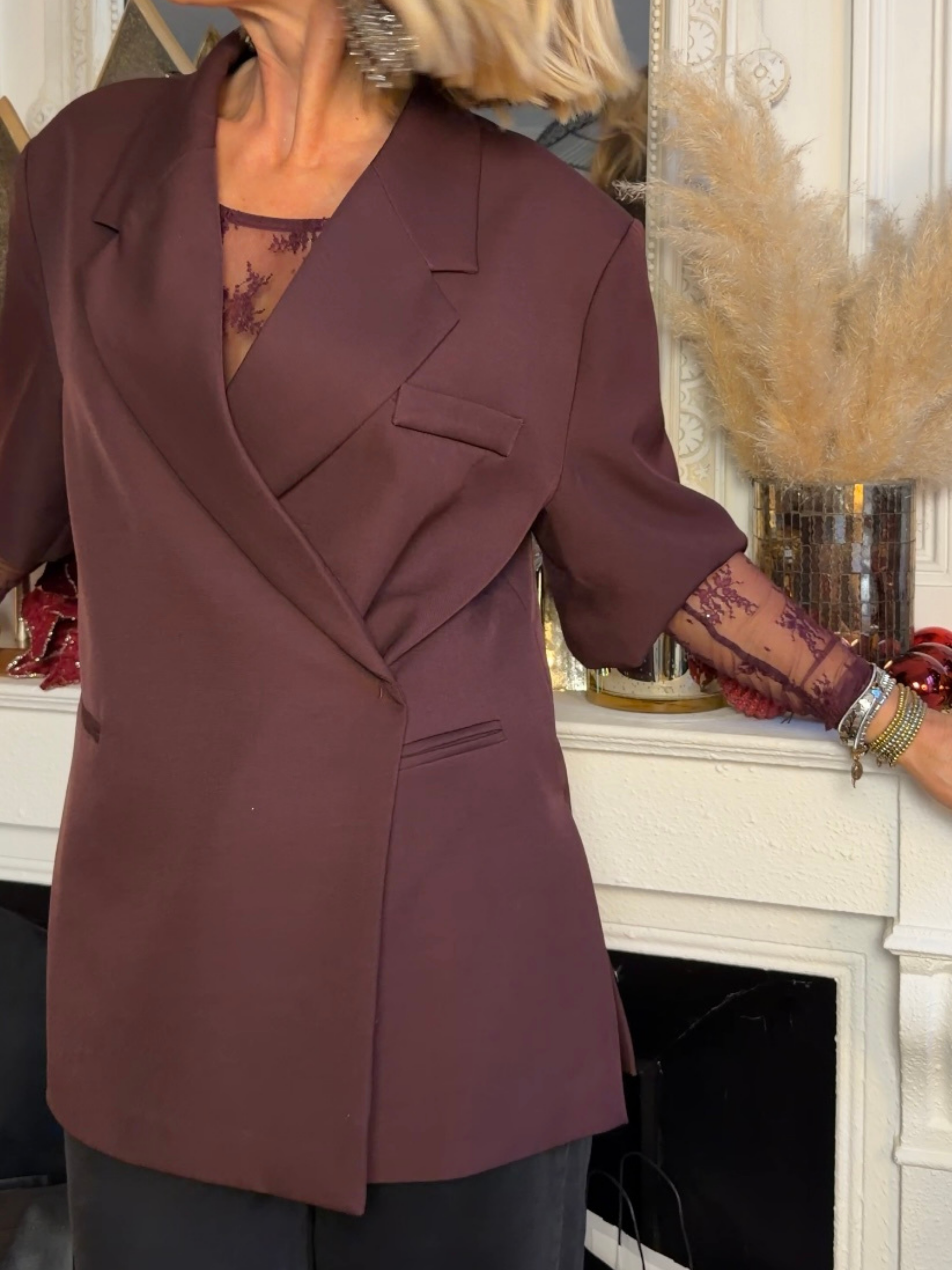 Veste EDITH Bordeaux