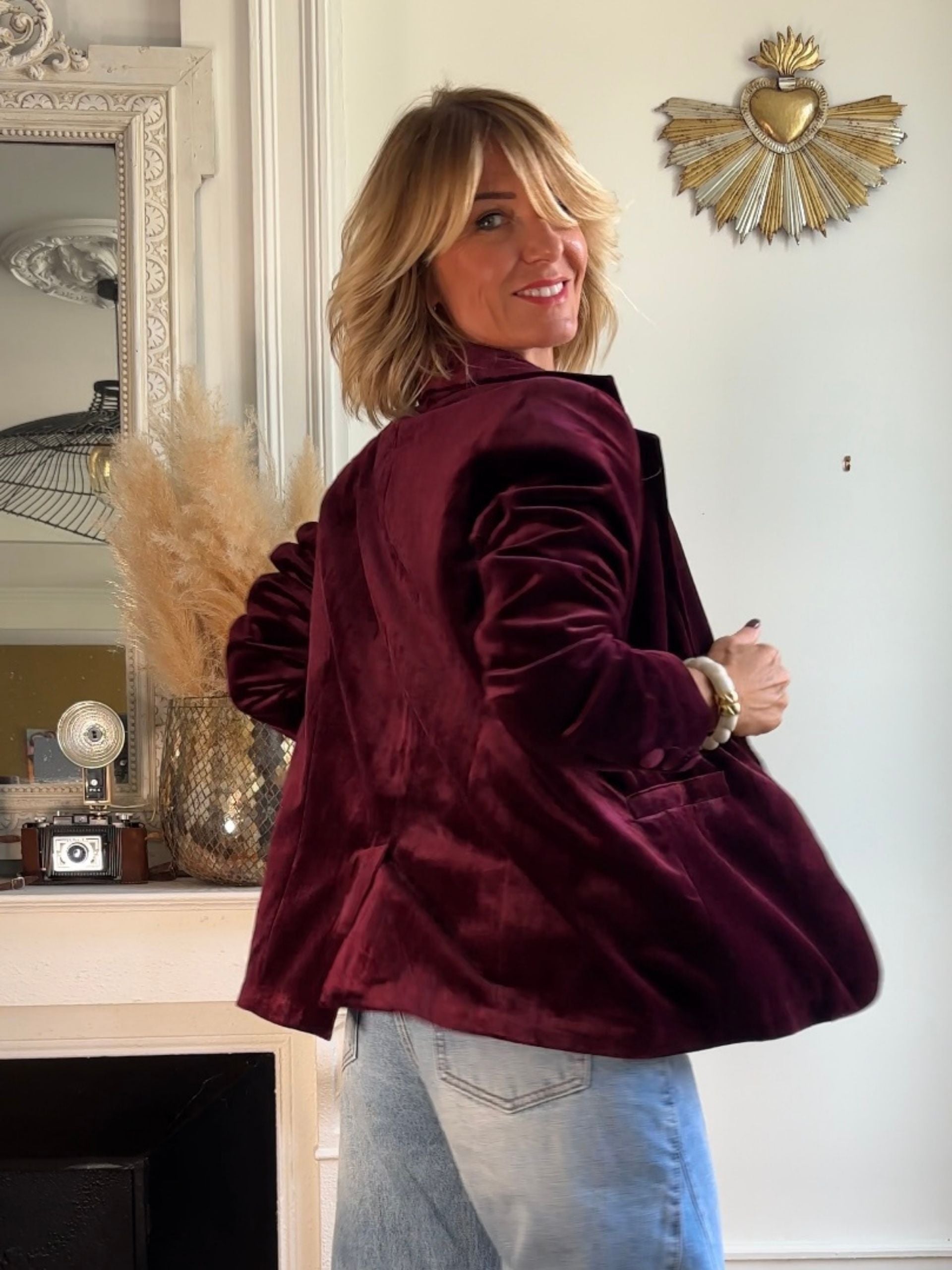Veste MAYNA bordeaux