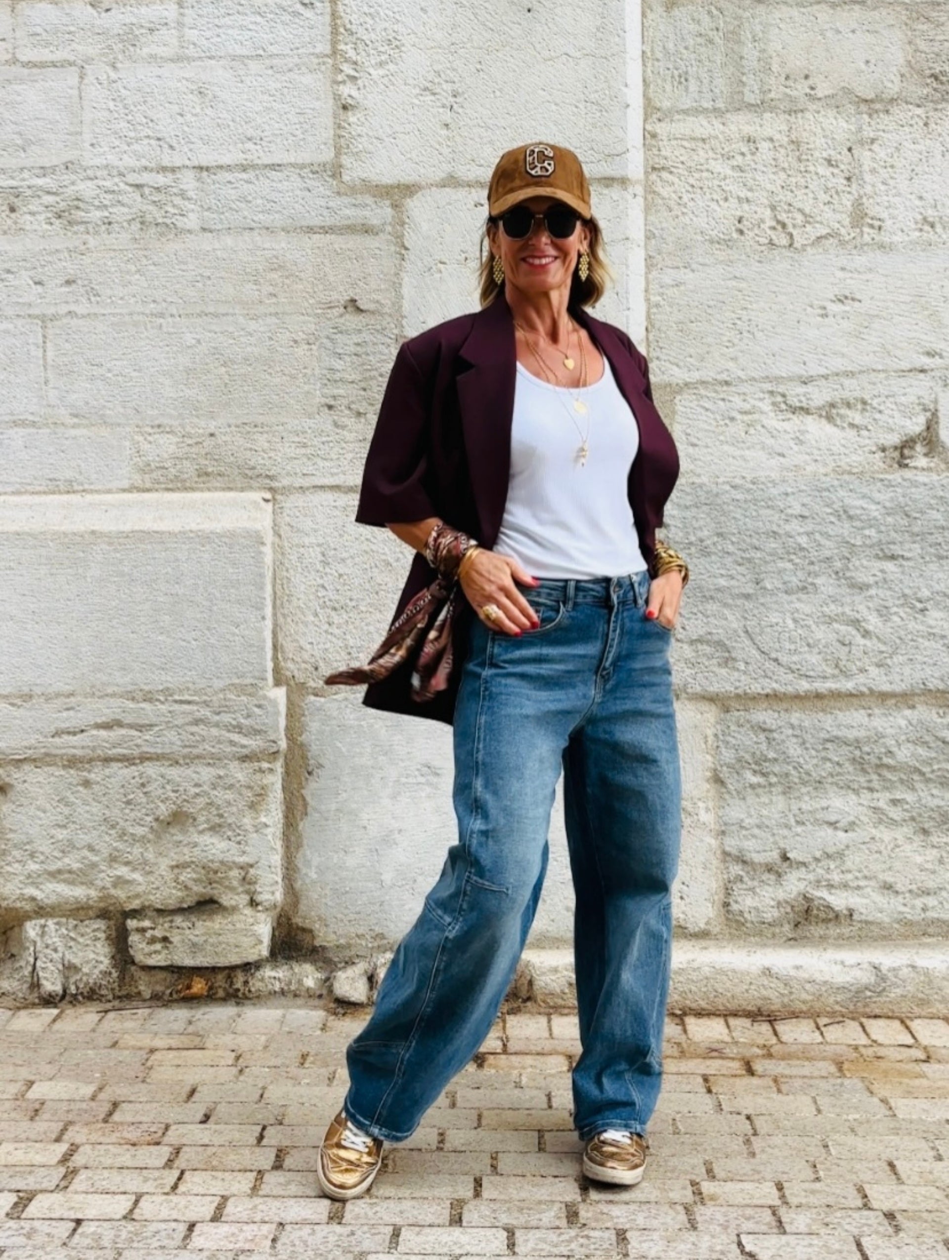 Veste EDITH Bordeaux