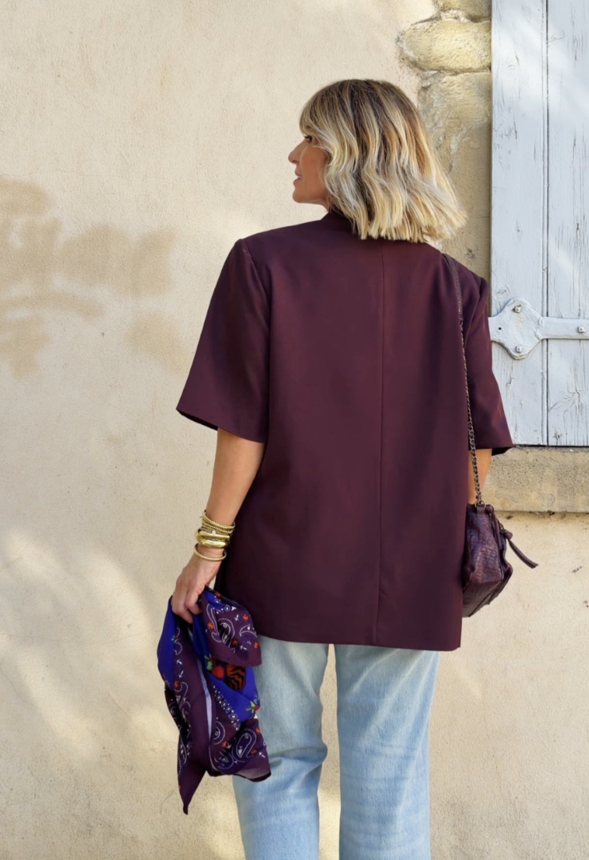 Veste EDITH Bordeaux