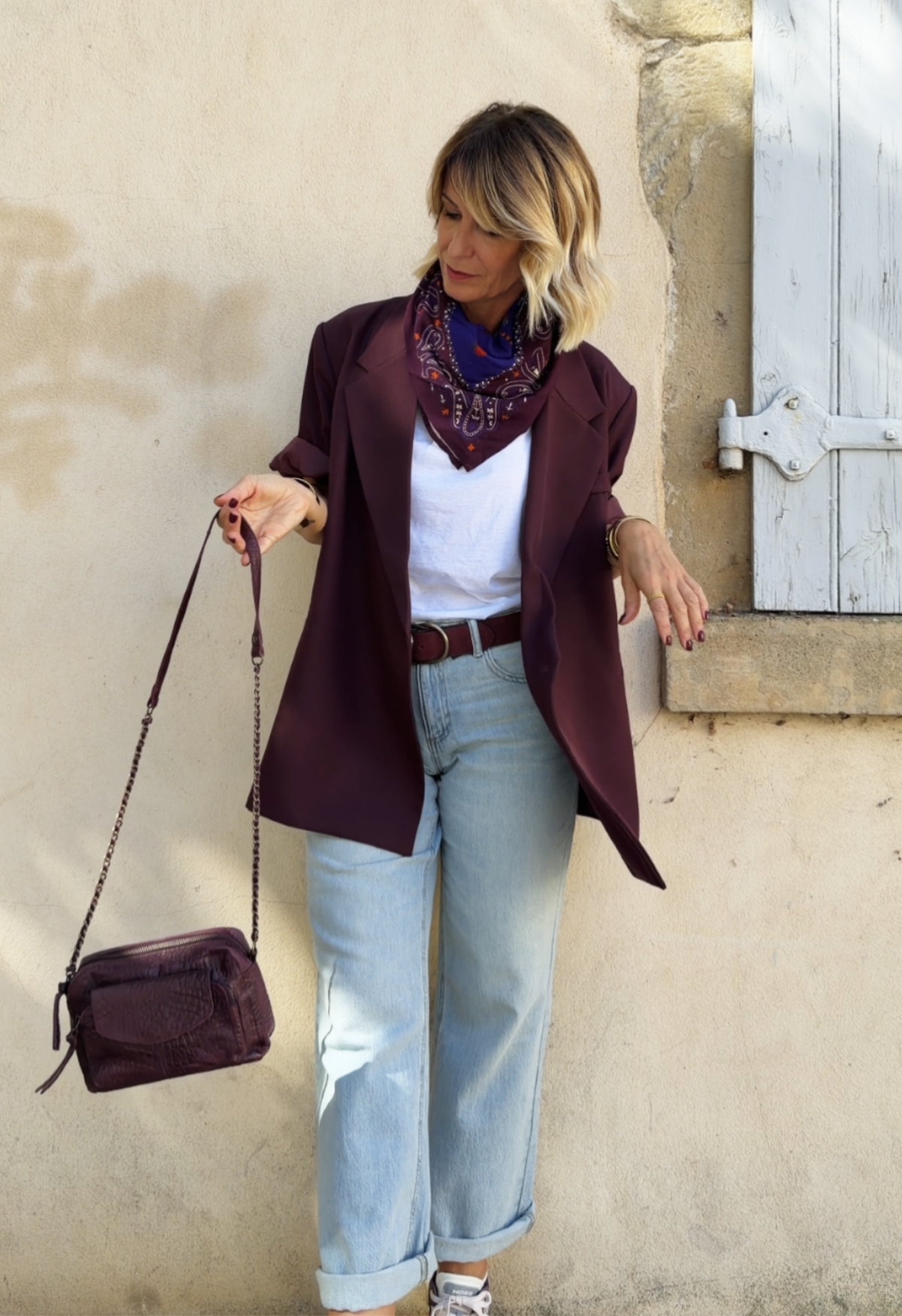 Veste EDITH Bordeaux
