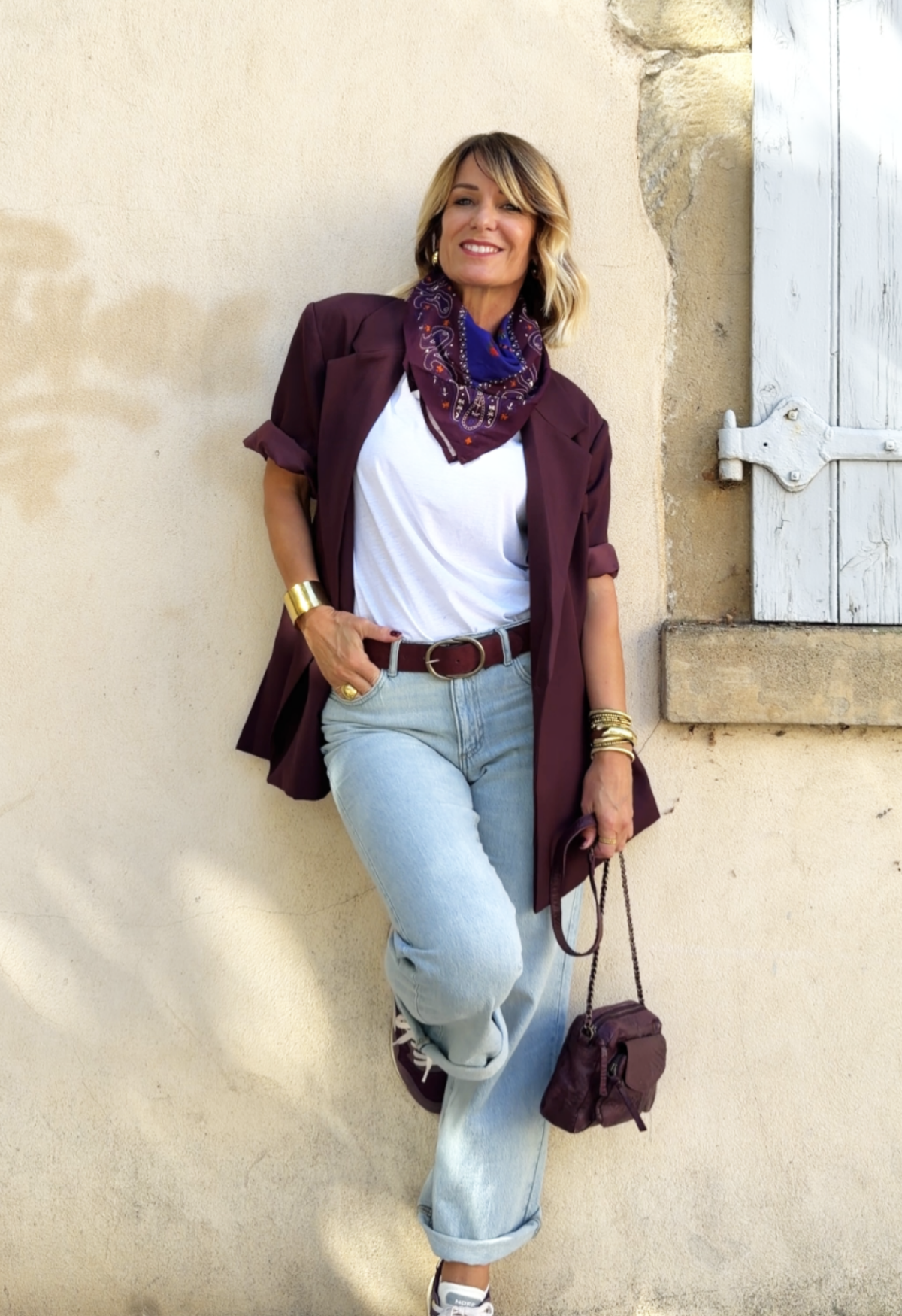 Veste EDITH Bordeaux