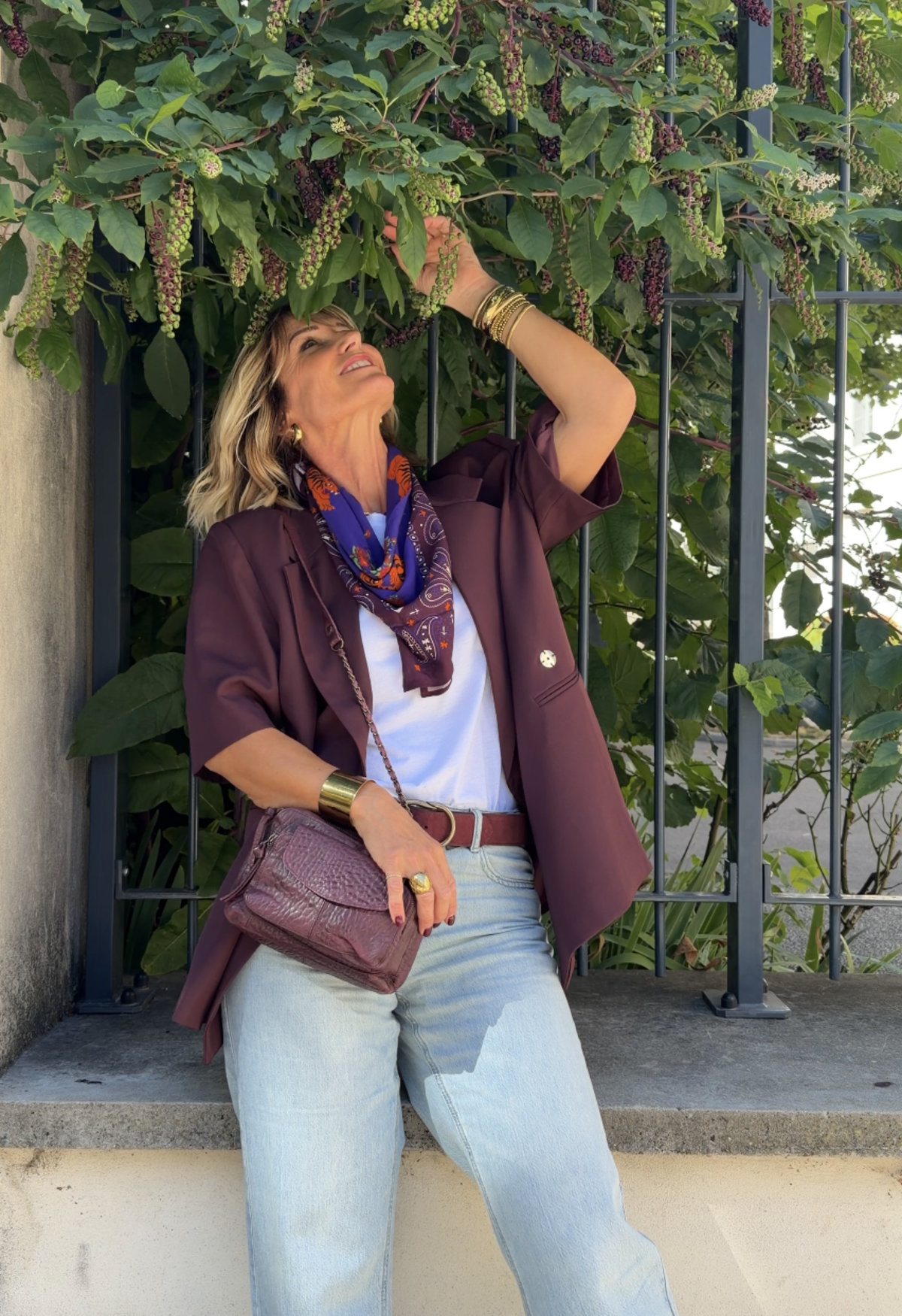 Veste EDITH Bordeaux