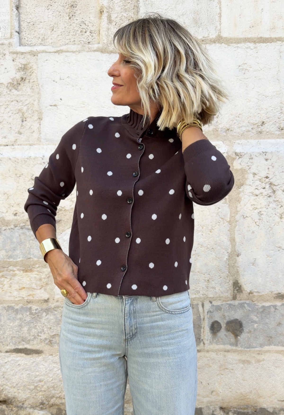 Gilet Octavie Choco
