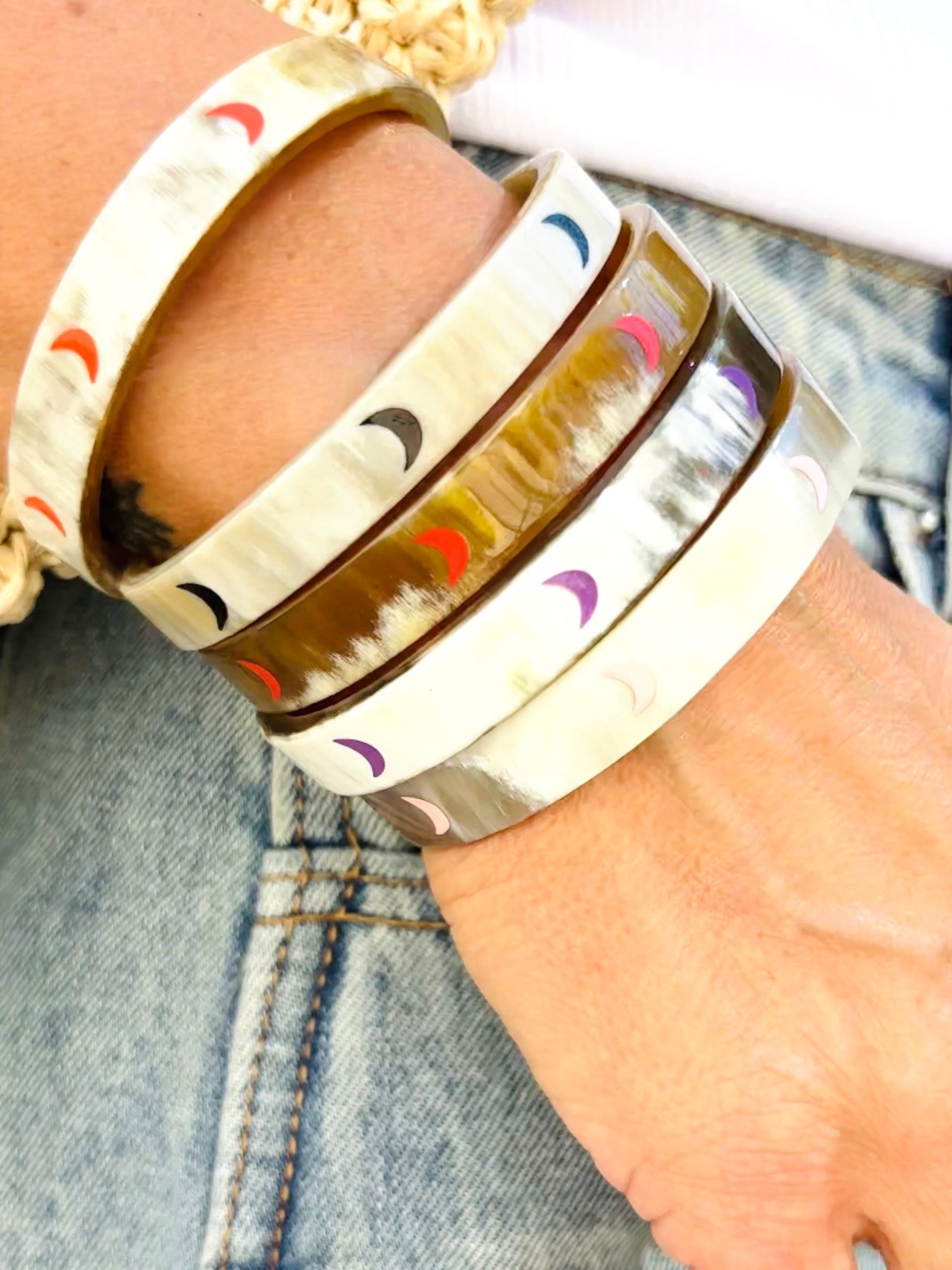 Bracelet en corne LUNE