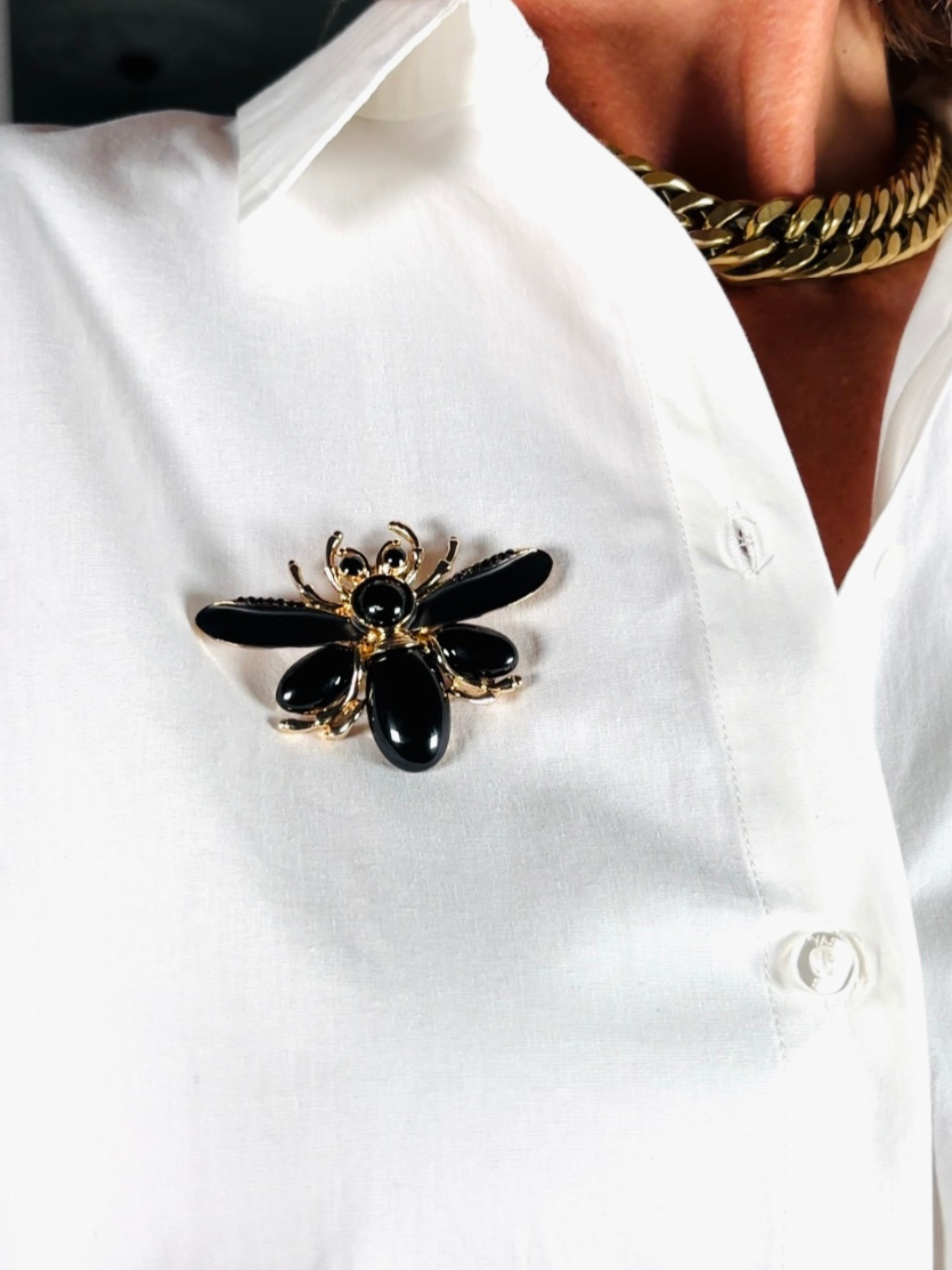 Broche ABEILLE noir